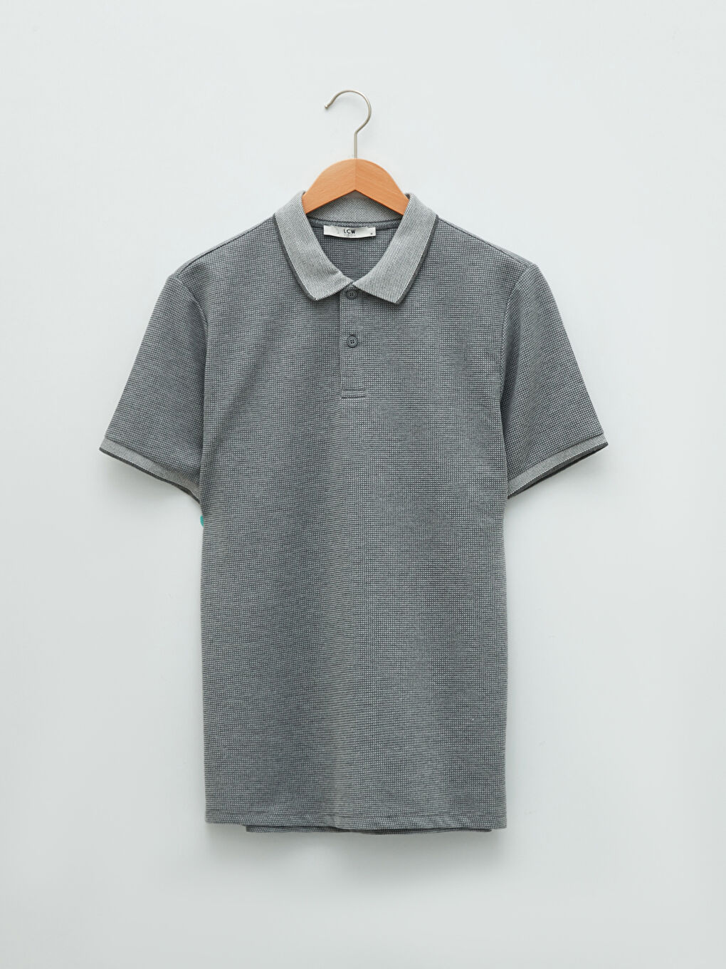 Polo Neck Short Sleeve Pique Men's T-Shirt-5