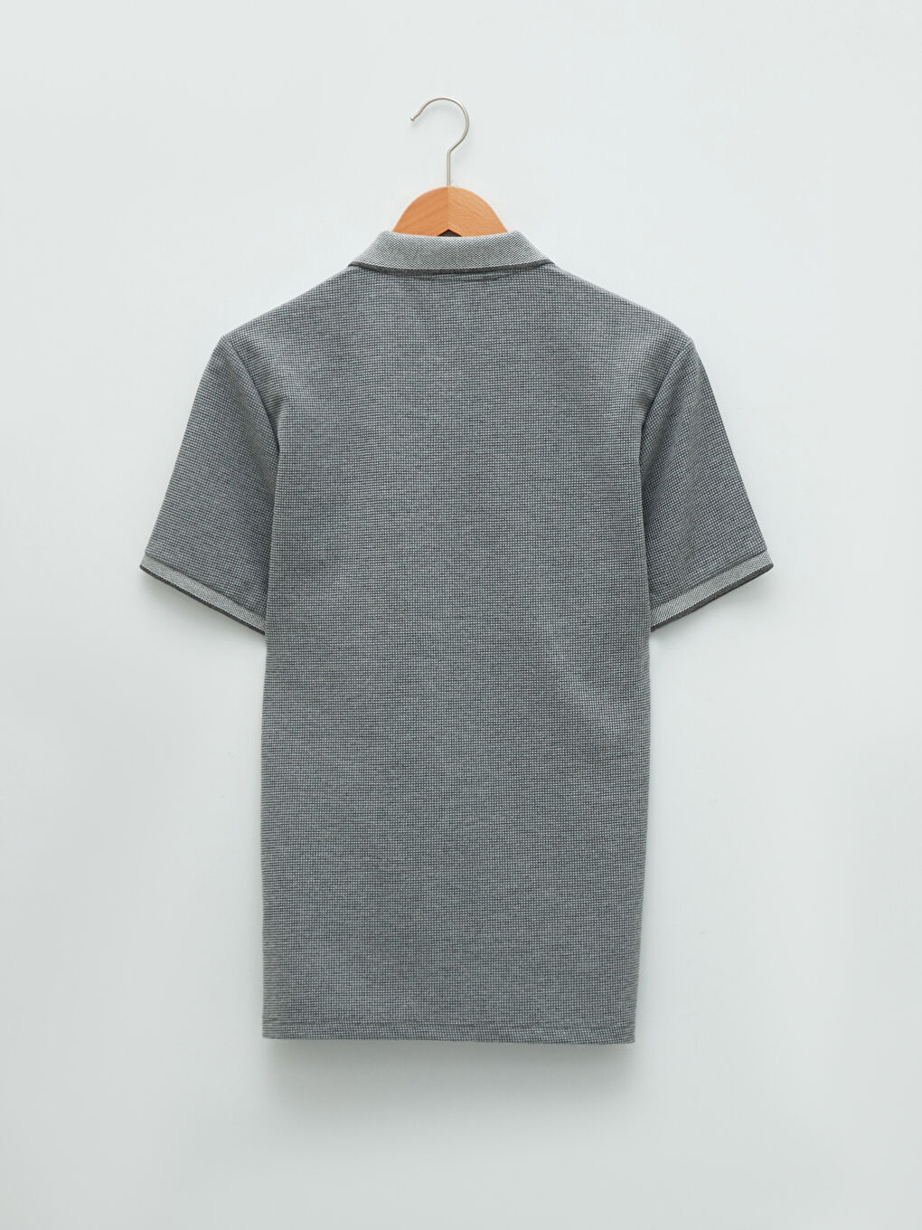 Polo Neck Short Sleeve Pique Men's T-Shirt-6