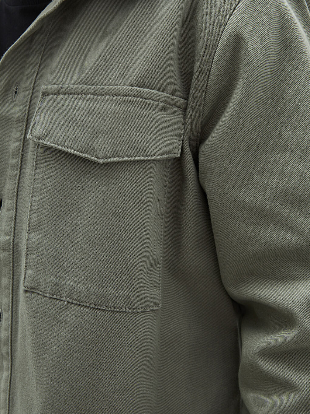 بالطو رفيع ياقة قميص مريح للرجال-2