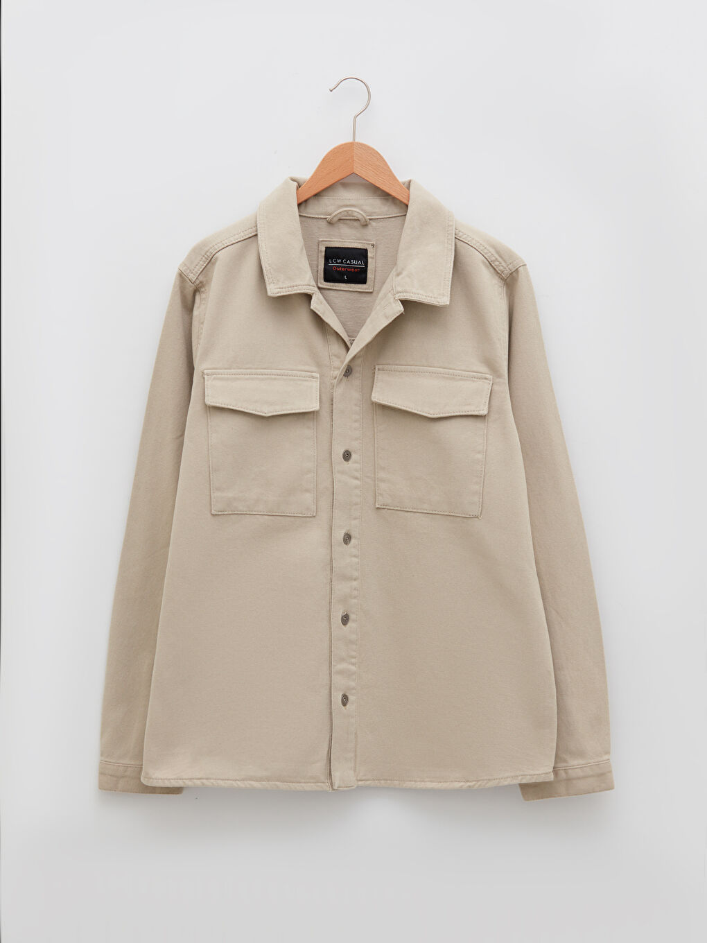 LCW Casual Comfortable Fit Shirt Collar Thin Men's Coat -S22340Z8-HZZ