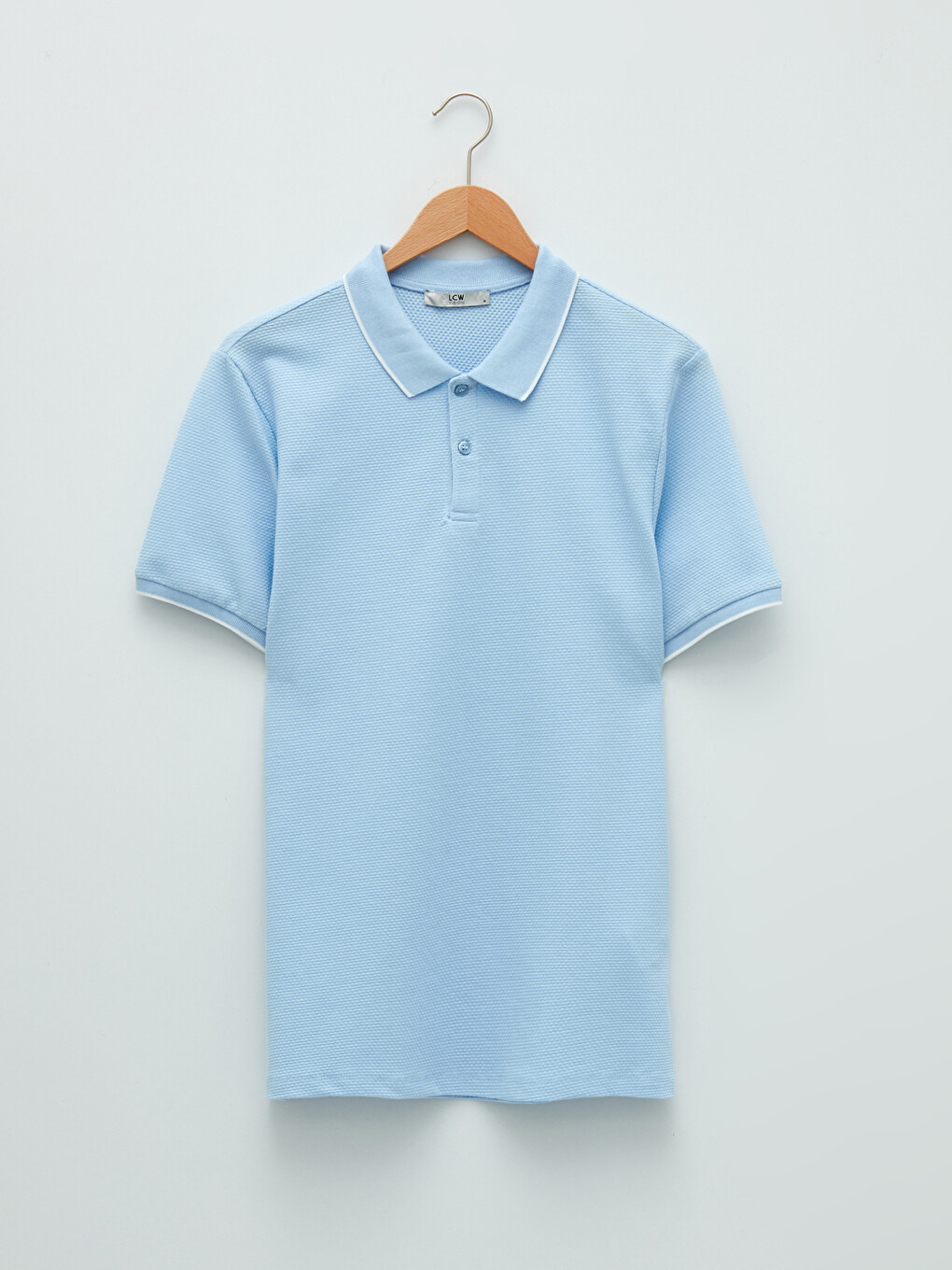 Polo Neck Short Sleeve Men's T-shirt-5