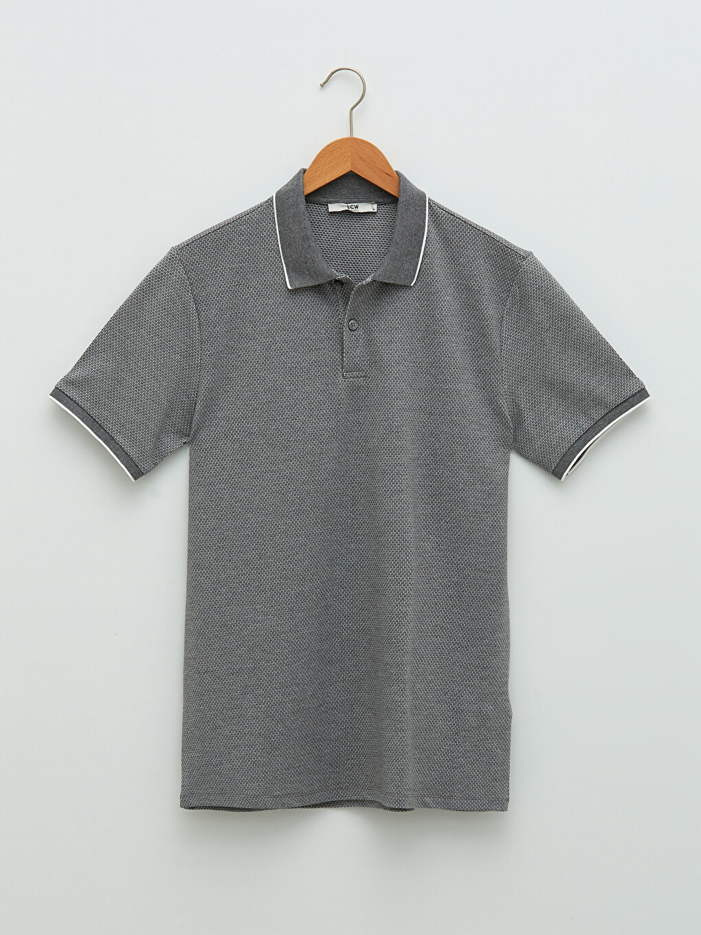 Polo Neck Short Sleeve Men's T-shirt-5