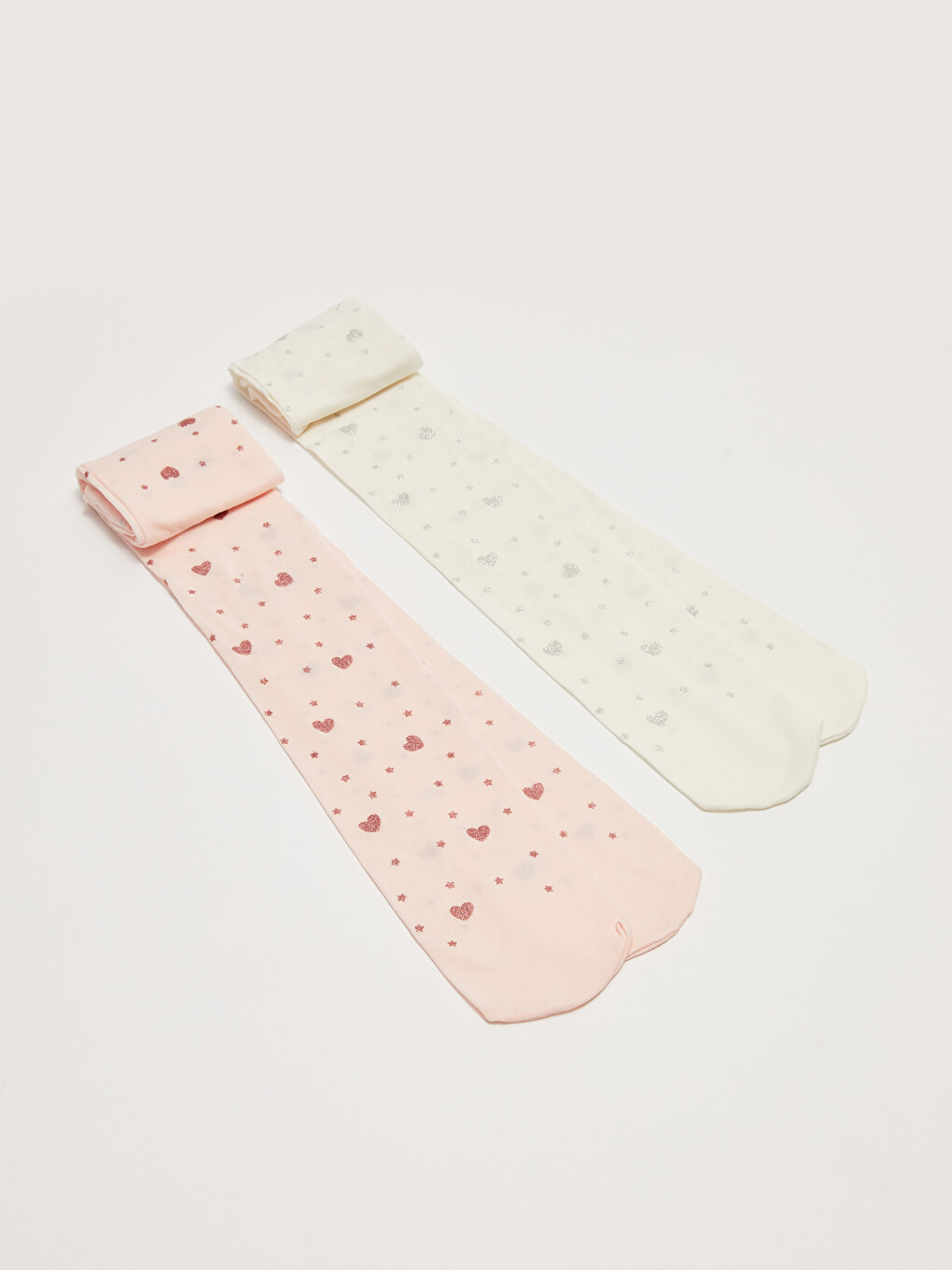 Patterned Girls' Tights 2 Pack