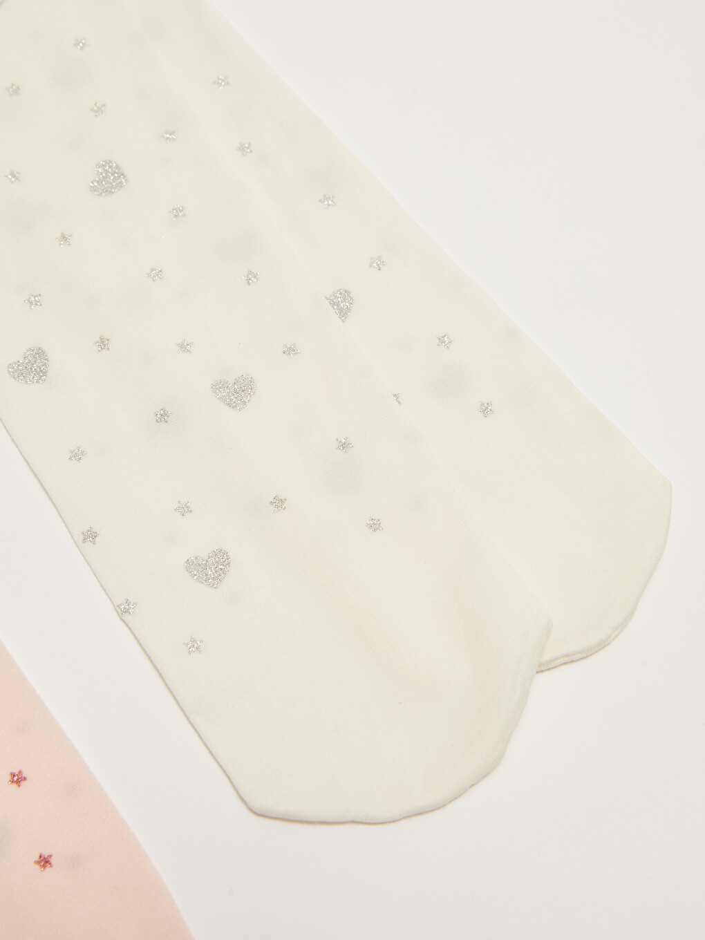 Patterned Girls' Tights 2 Pack-1