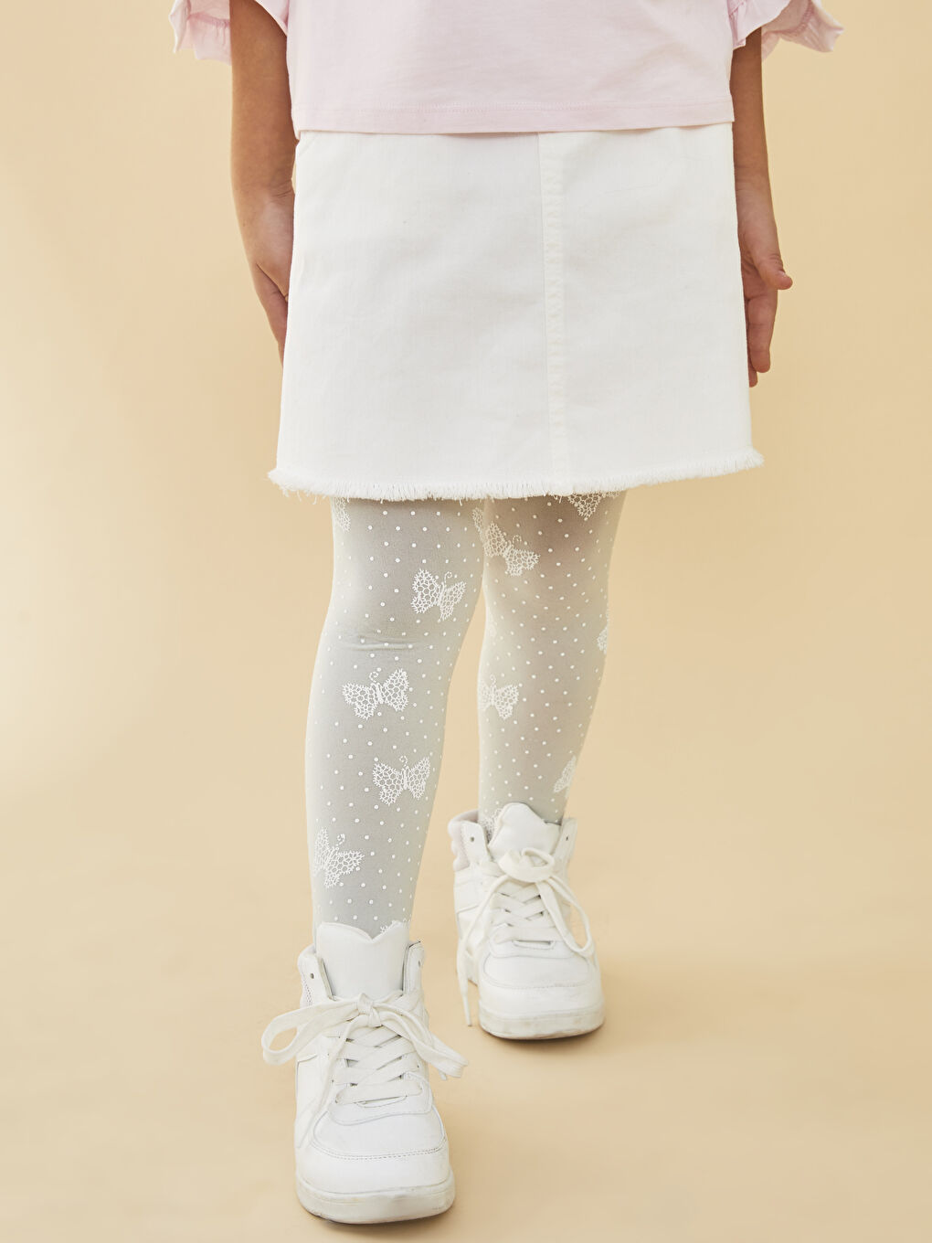 LCW Kids Gemusterte Strumpfhosen für Mädchen -S22390Z4-G8G