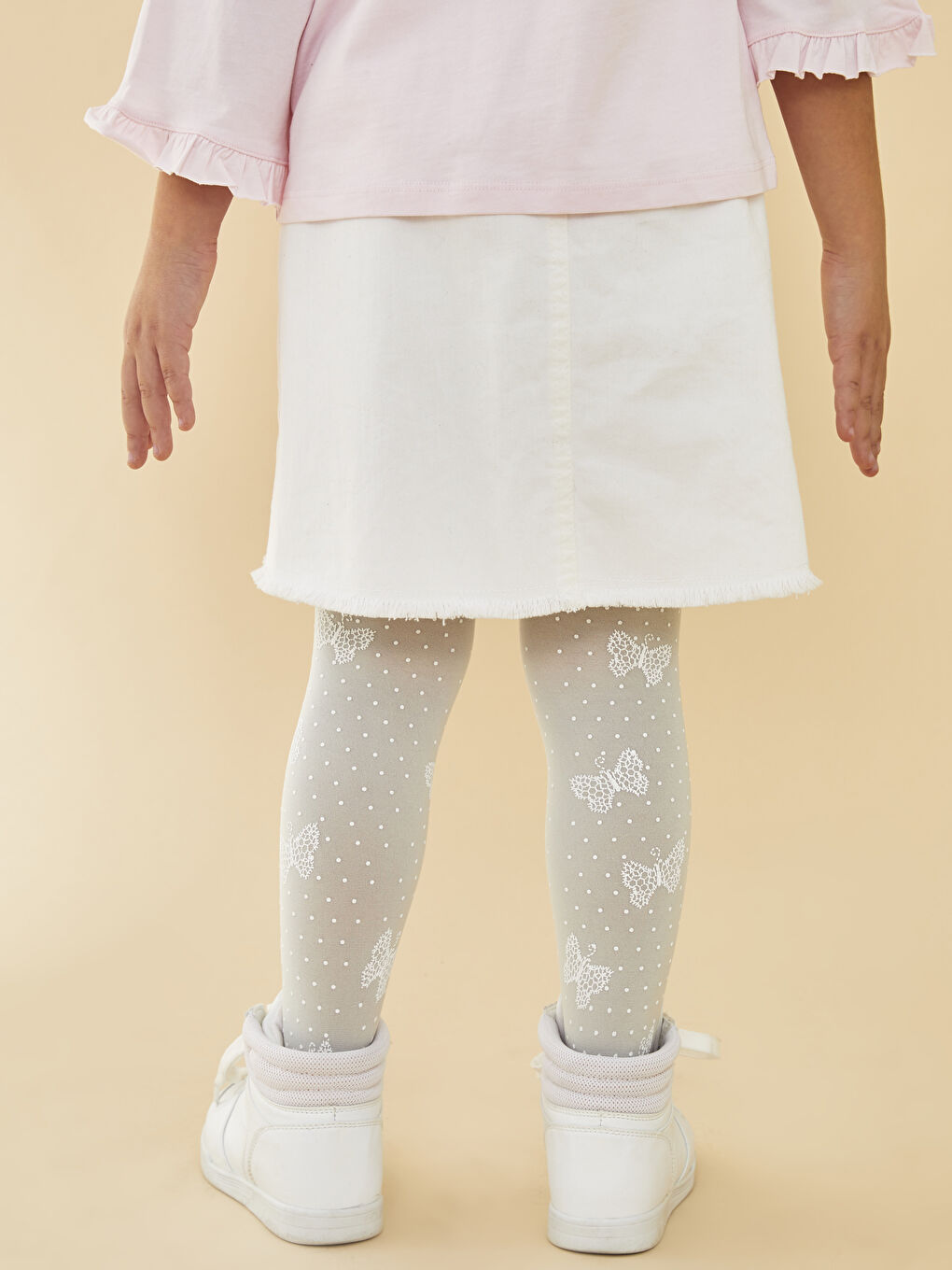 LCW Kids Gemusterte Strumpfhosen für Mädchen -S22390Z4-G8G