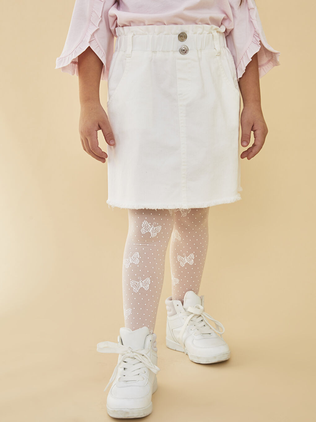 LCW Kids Gemusterte Strumpfhosen für Mädchen -S22390Z4-G8G