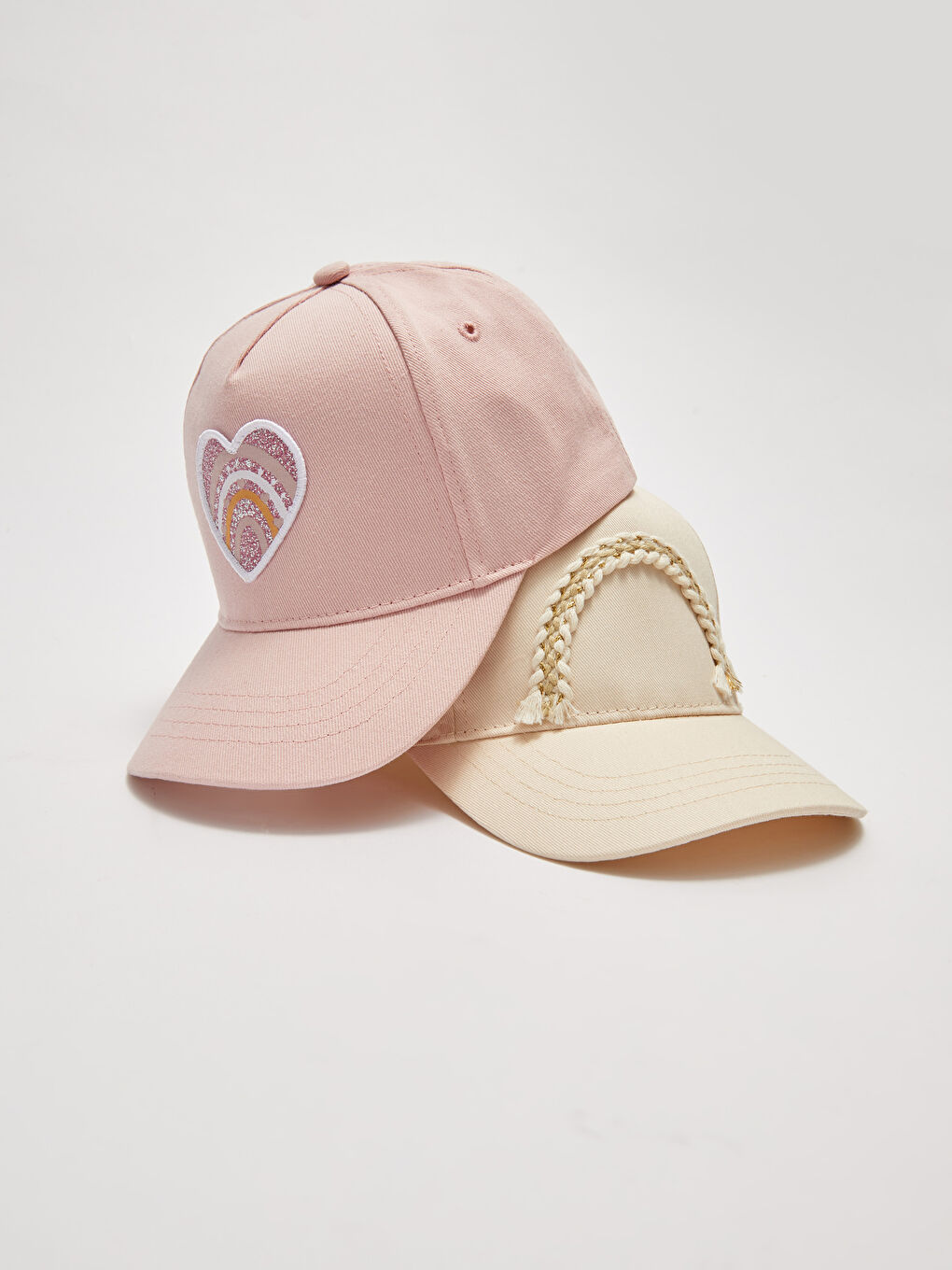 LC Waikiki Printed Girl's Cap Hat 2-Pack -S22399Z4-FFK - LC