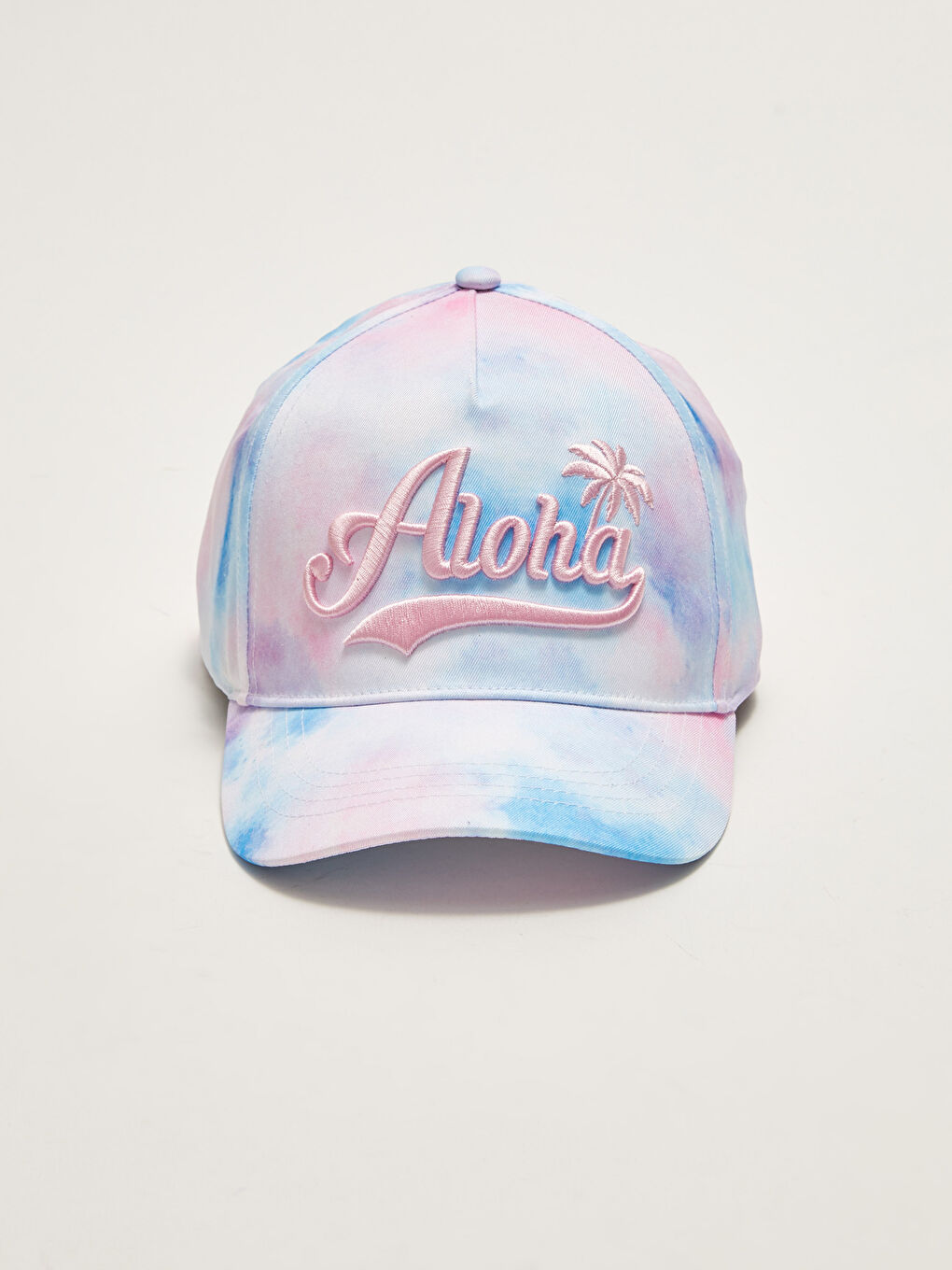 Casquette à Lettres Détail Teinture par Nouage pour Fille