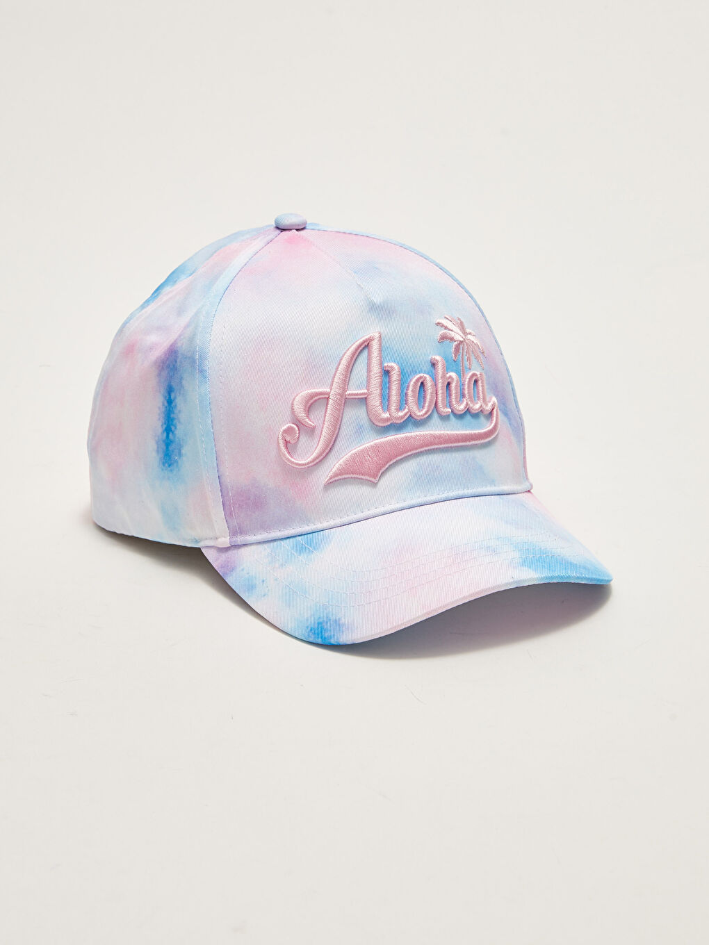 Casquette à Lettres Détail Teinture par Nouage pour Fille-1