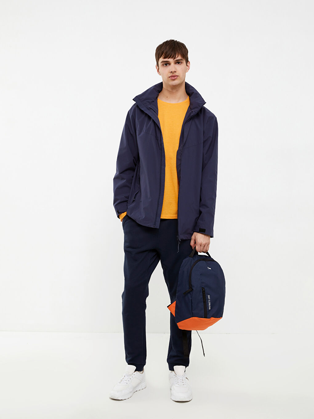 Letter Printed Men's Backpack-1