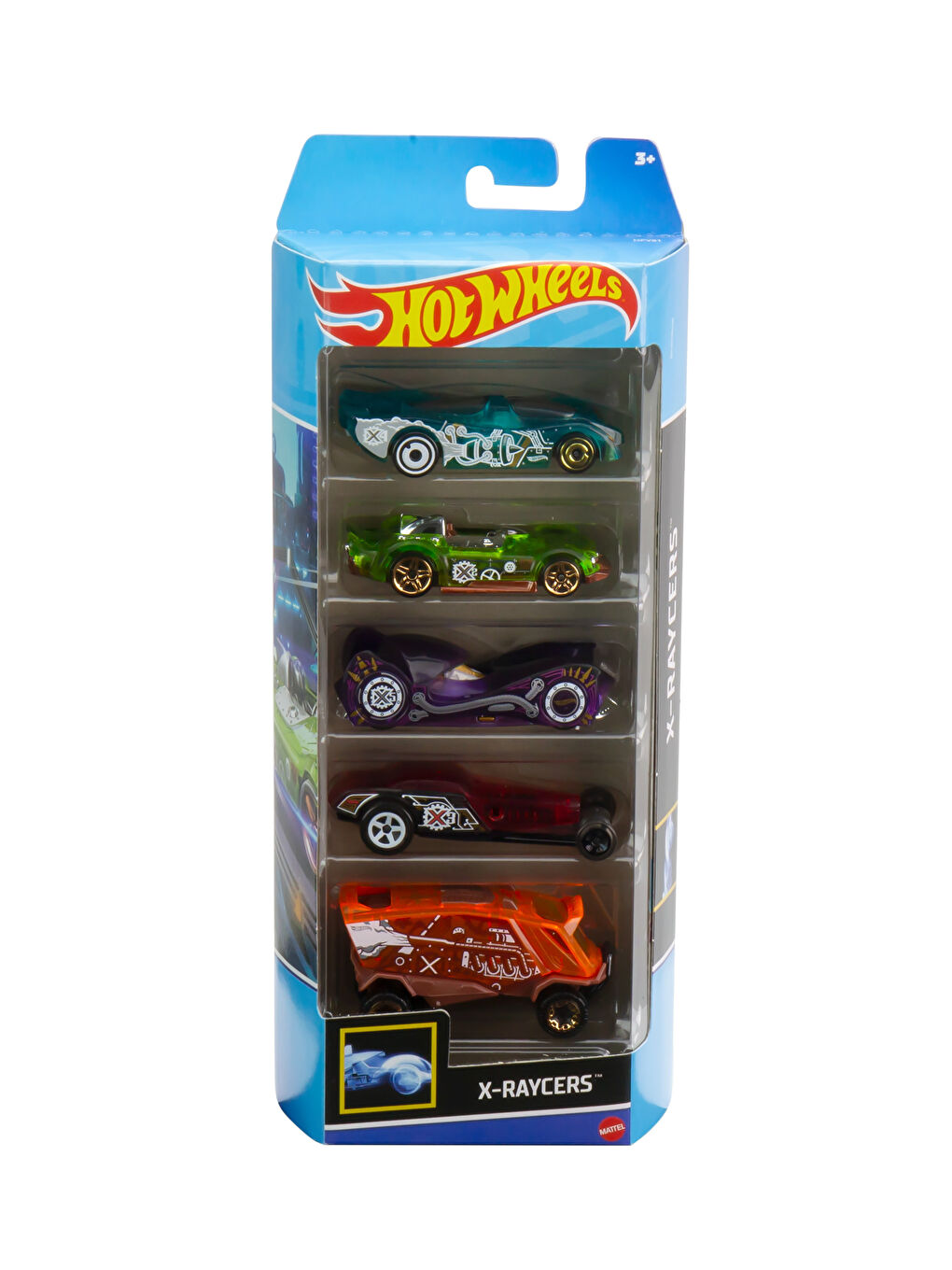Mattel Hotwheels Ensemble de 5 Voitures Jouets-6