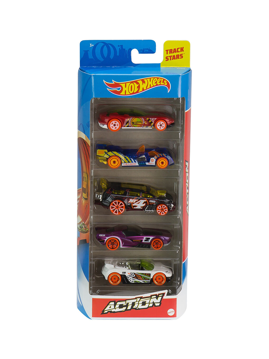 Mattel Hotwheels Ensemble de 5 Voitures Jouets-5