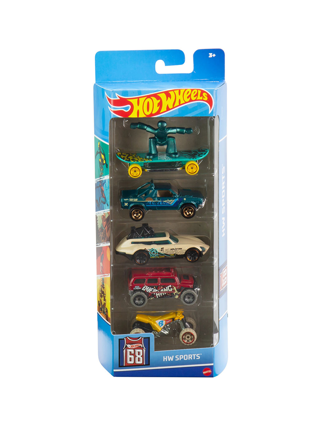 Mattel Hotwheels Ensemble de 5 Voitures Jouets-9