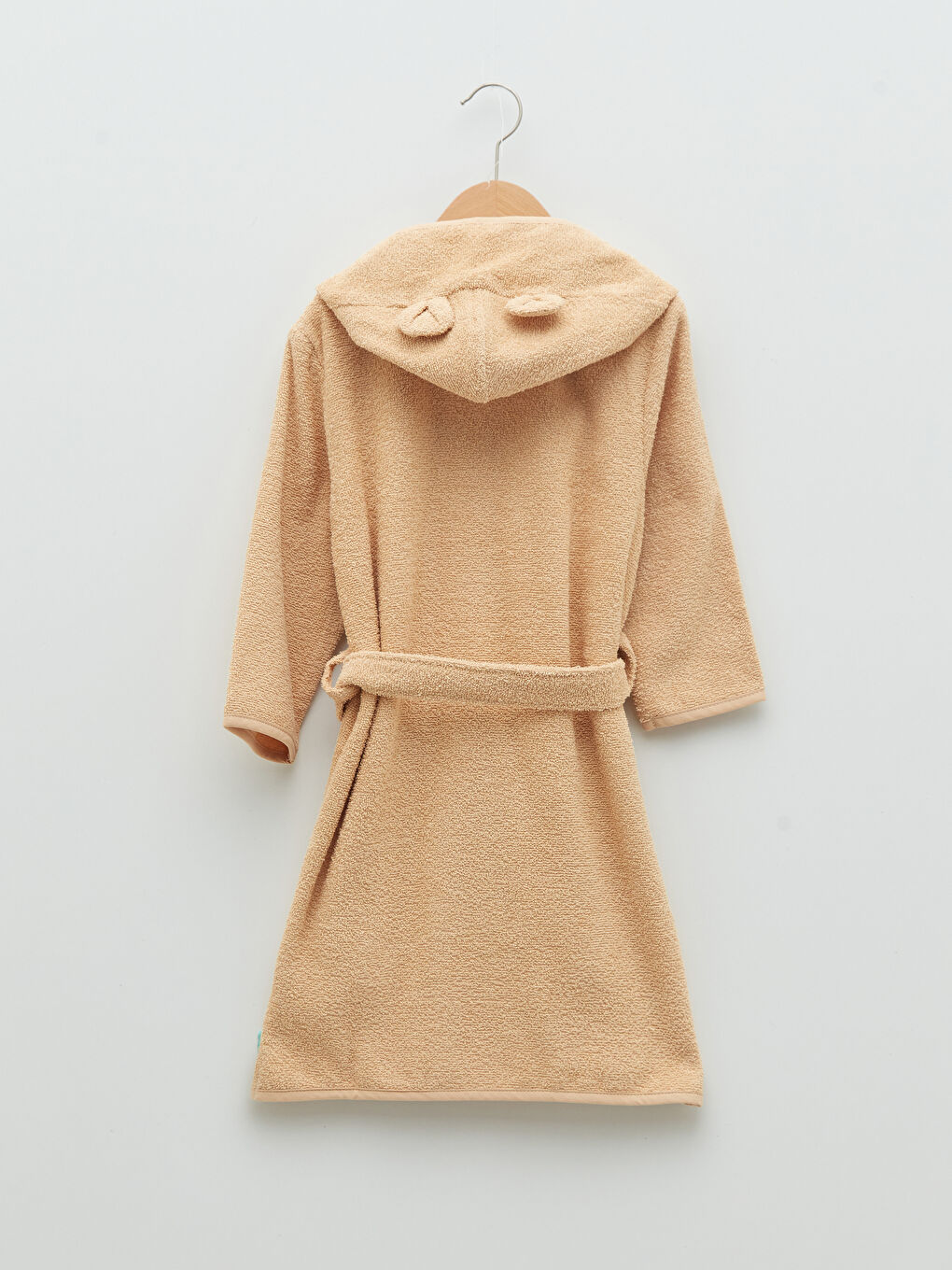 Peignoir à Capuche Manches Longues Détails Brodés Winnie l'Ourson pour Bébé Garçon-1
