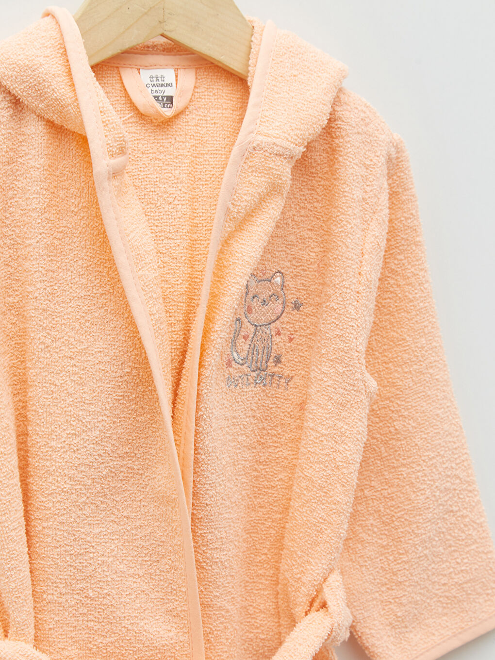 Hooded Baby Girls' Bathrobe-3