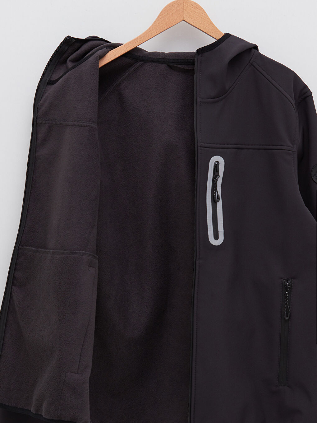 LCW OUTDOOR Gri Standart Kalıp Kapüşonlu Erkek Mont - 6