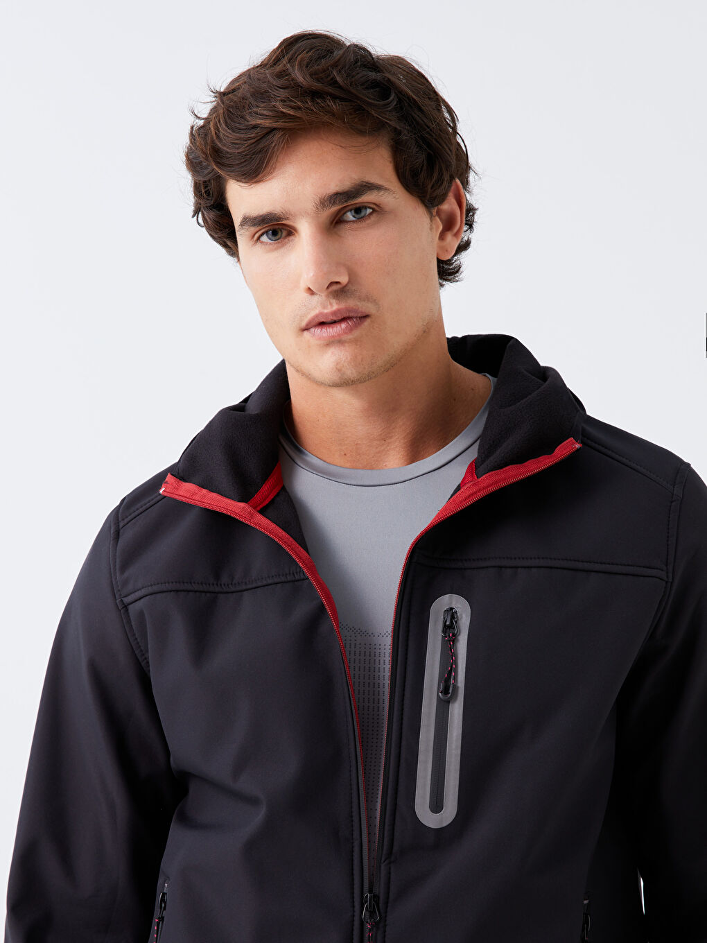 بالطو للرجال بفتحة عادية بكابوش-2