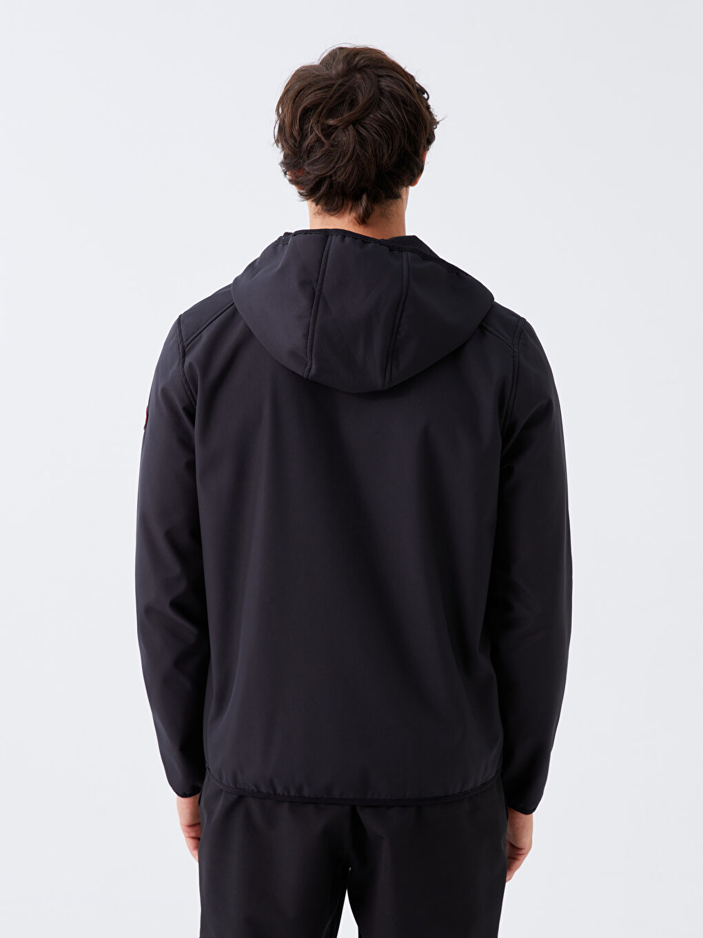 بالطو للرجال بفتحة عادية بكابوش-4