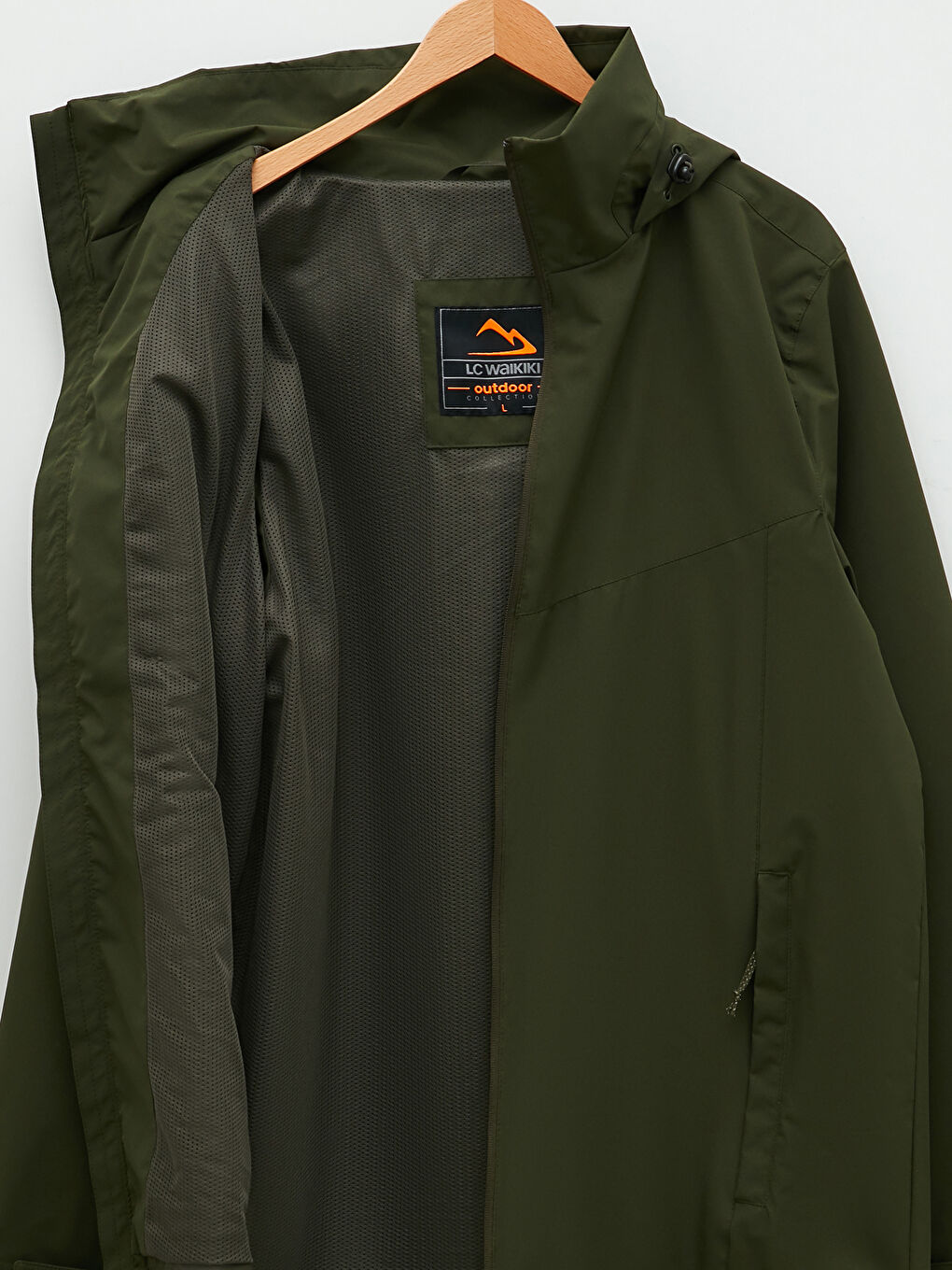 Regulär Geschnittener Regenmantel Für Herren Mit Kapuze-8