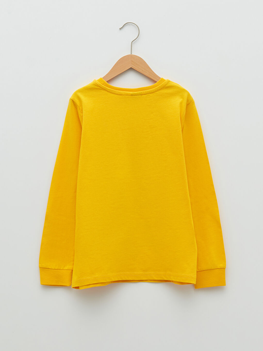 Turuncu Bisiklet Yaka Kral Şakir Baskılı Uzun Kollu Erkek Çocuk Sweatshirt-1