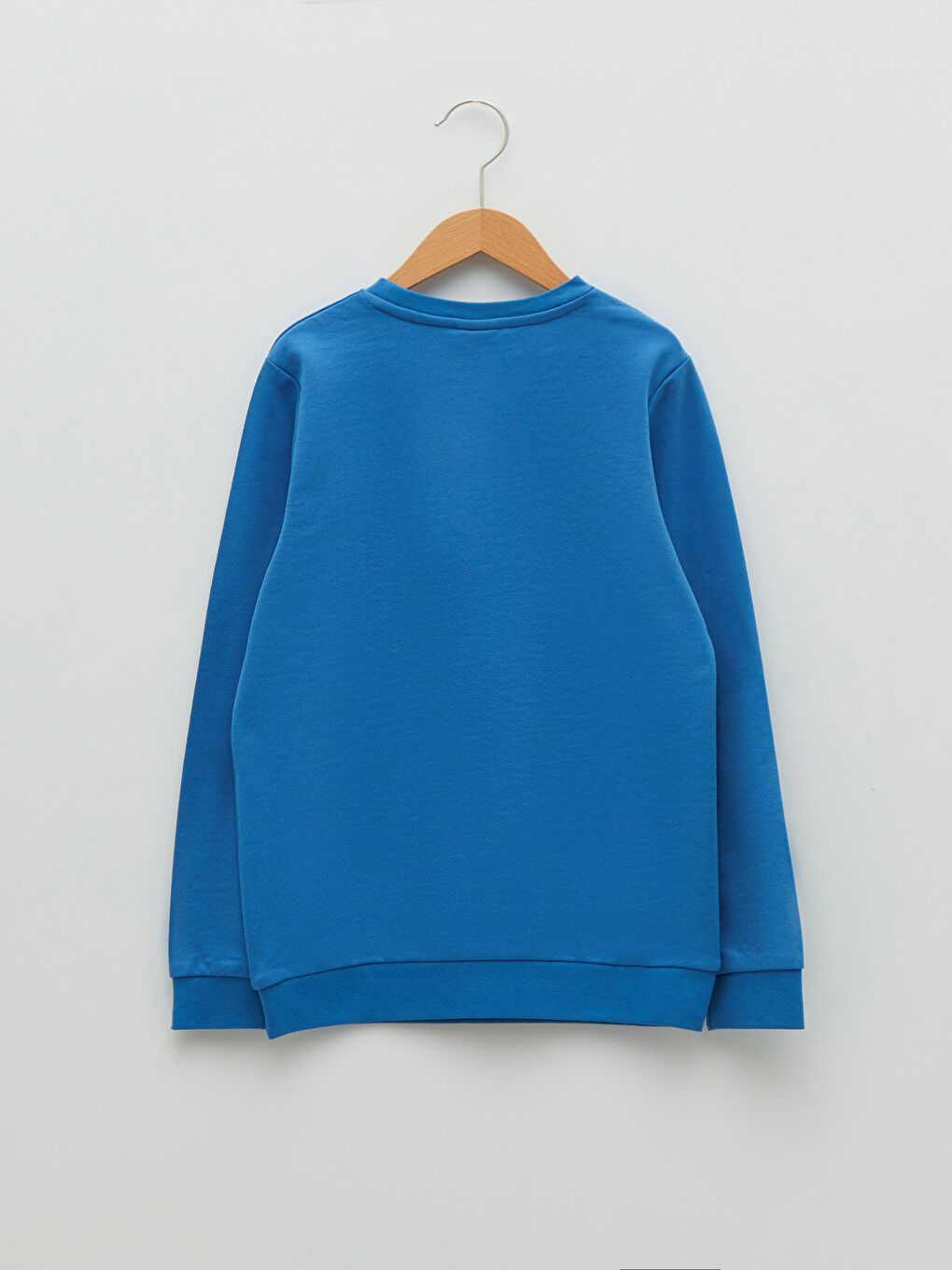 Mavi Bisiklet Yaka Kral Şakir Baskılı Uzun Kollu Erkek Çocuk Sweatshirt-3