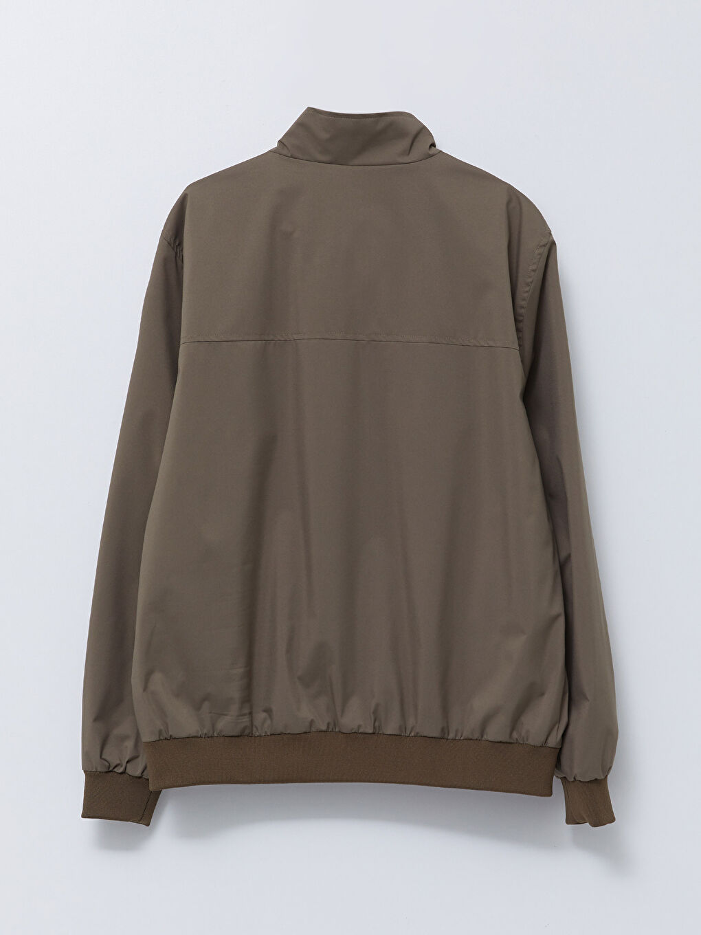 Yeşil Standart Kalıp Dik Yaka Erkek Mont-6