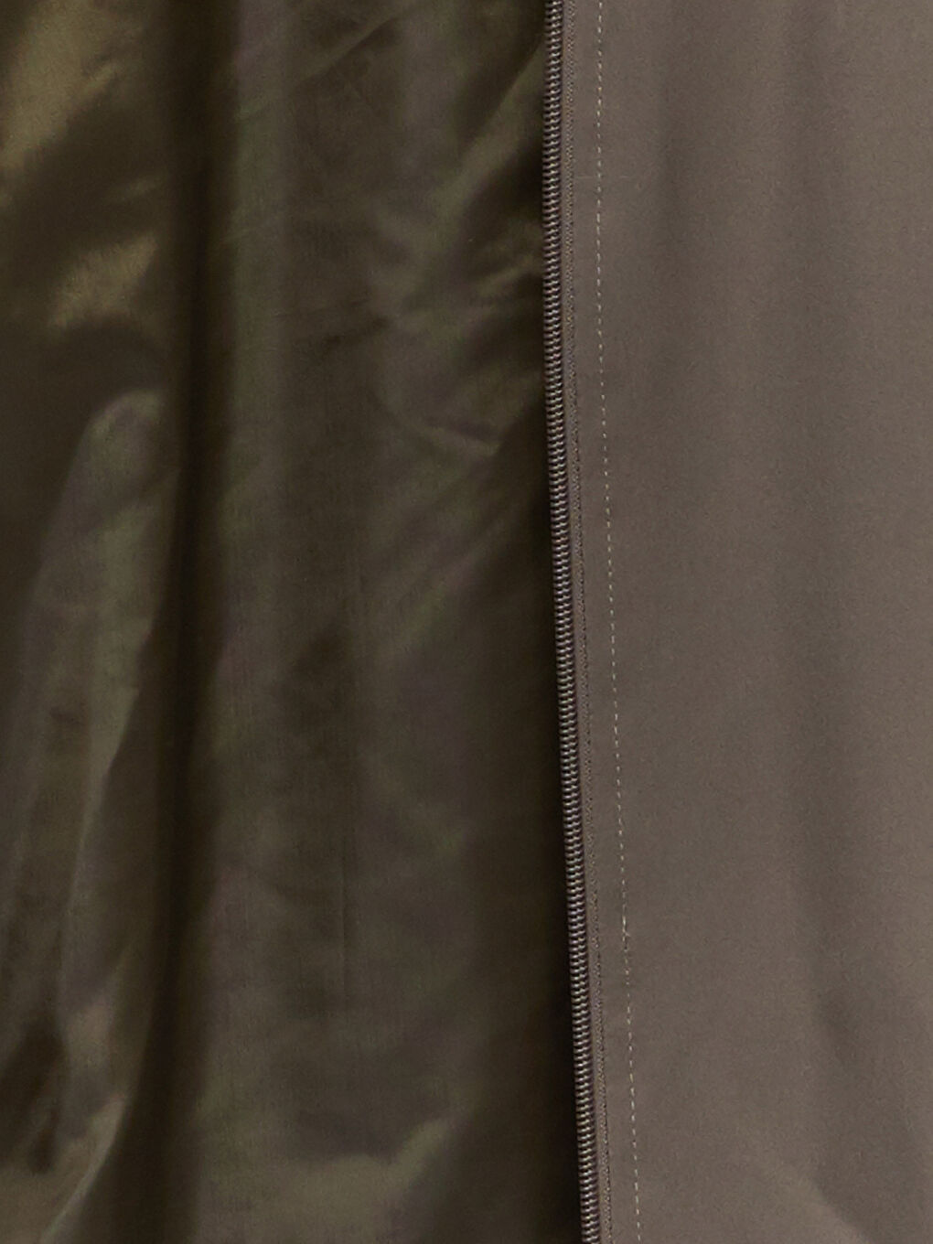 Yeşil Standart Kalıp Dik Yaka Erkek Mont-7