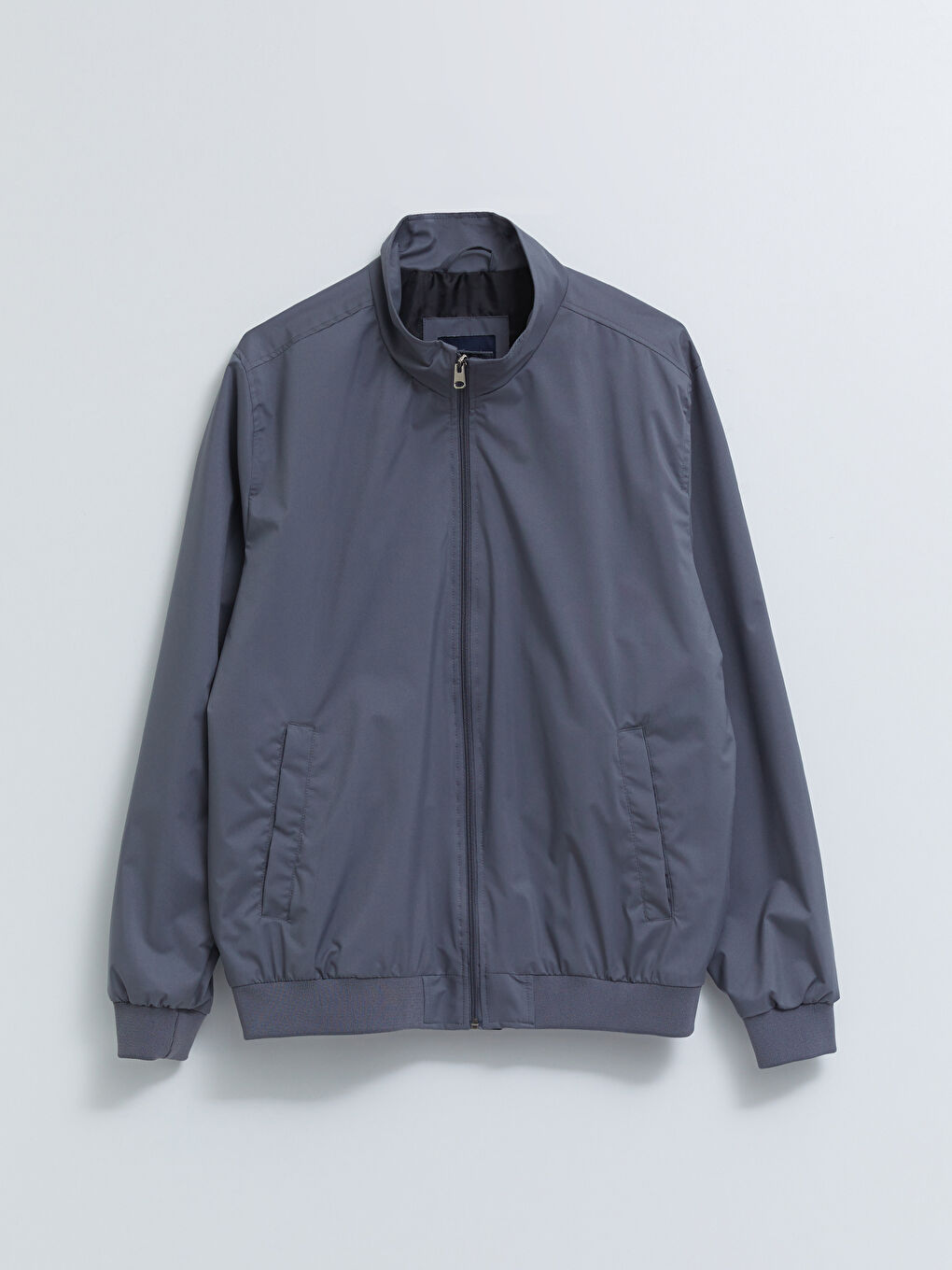 Antrasit Standart Kalıp Dik Yaka Erkek Mont-5