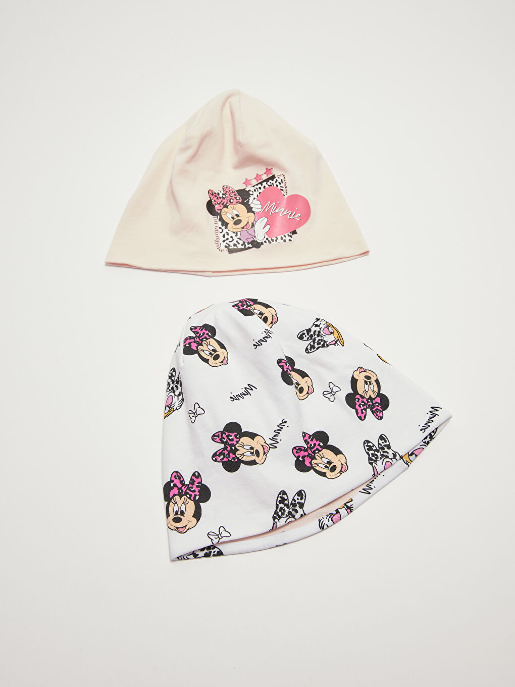 LCW ACCESSORIES Açık Pembe Minnie Mouse Lisanslı Kız Çocuk Bere 2'li