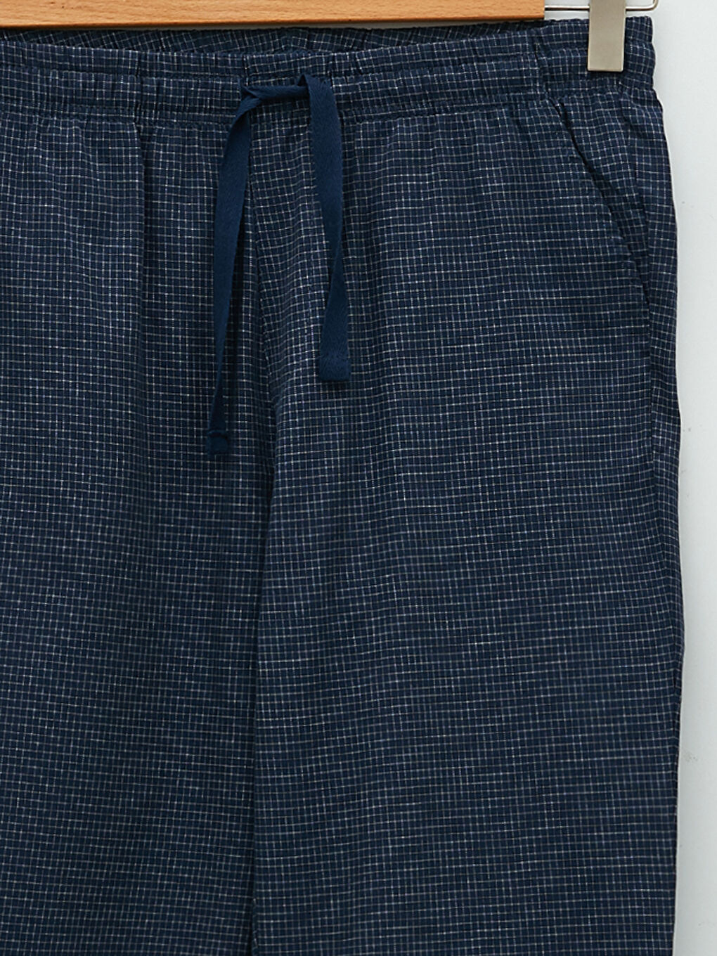 Lacivert Standart Kalıp Desenli Erkek Pijama Alt-7