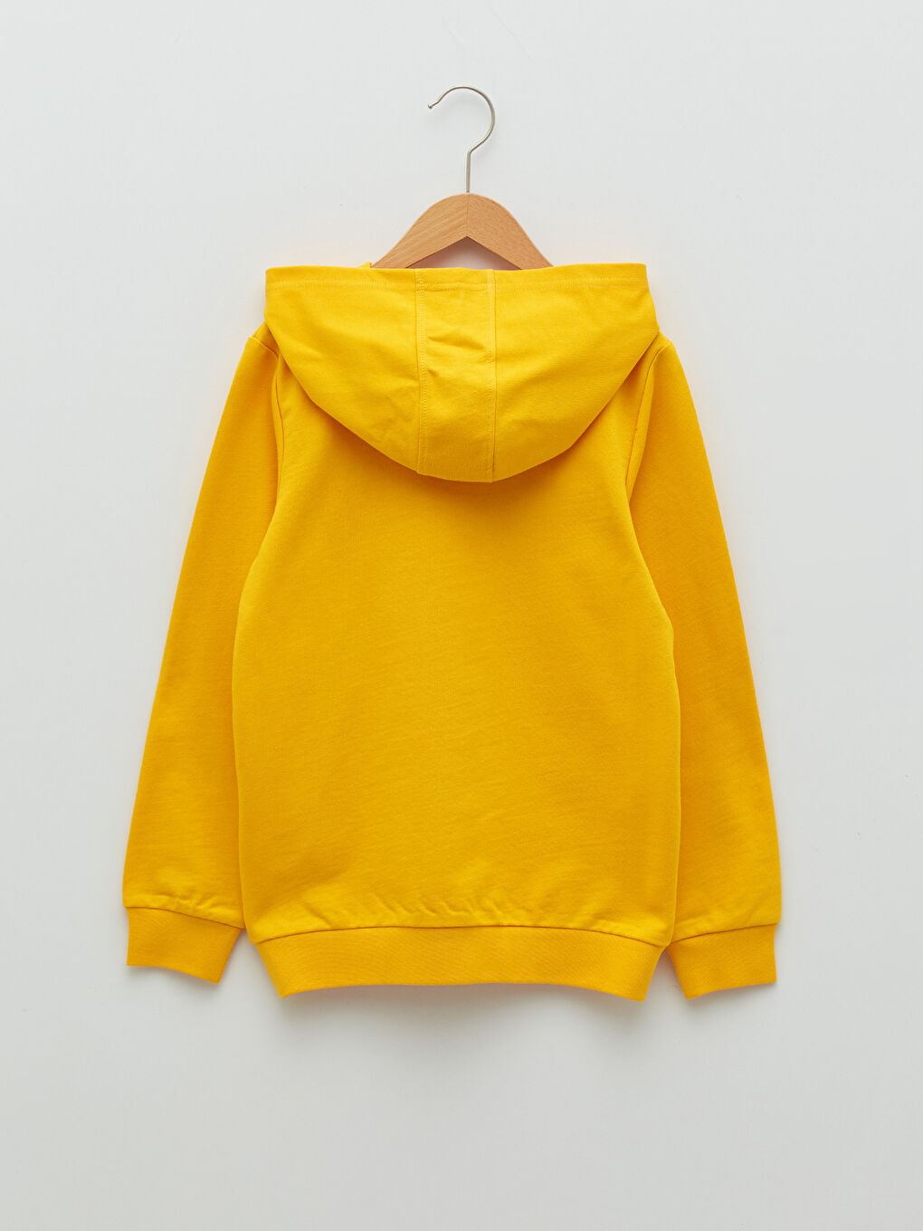 Turuncu Kapüşonlu Kral Şakir Baskılı Uzun Kollu Erkek Çocuk Sweatshirt-1