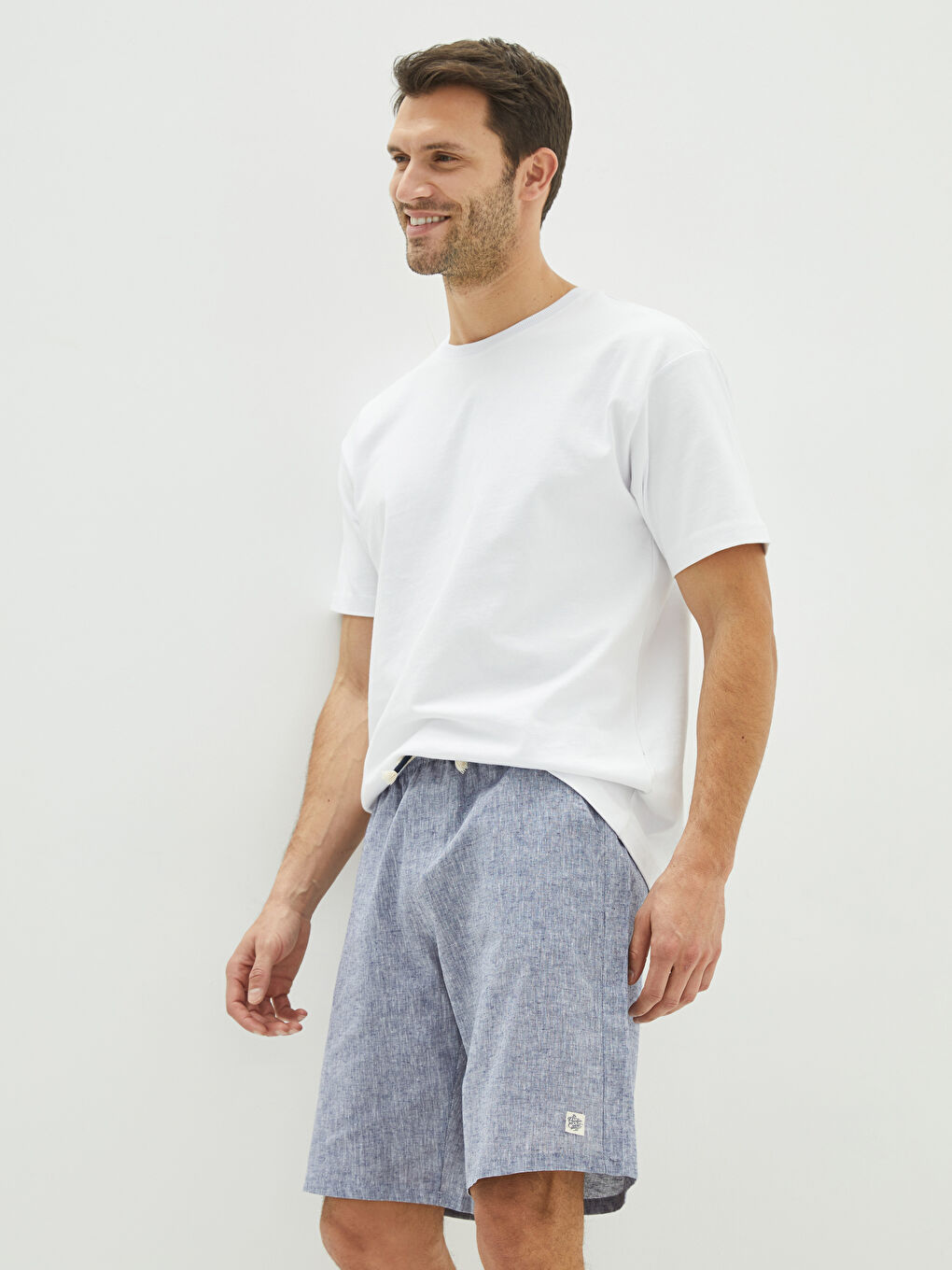 LC WAIKIKI Mavi Standart Kalıp Erkek Pijama Alt Şort - 1