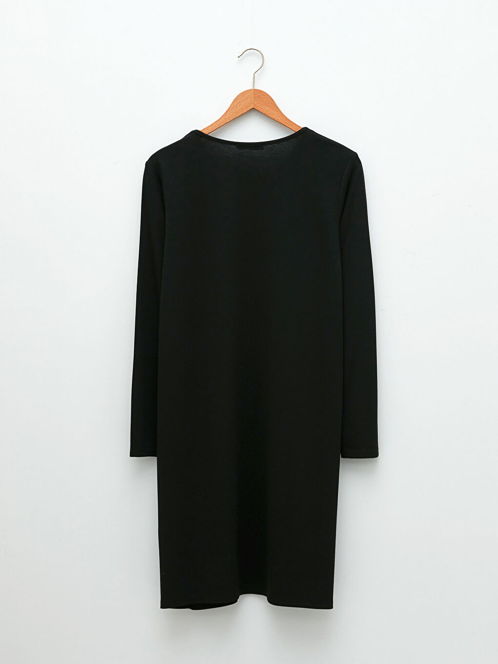 Siyah Bisiklet Yaka Payet İşlemeli Uzun Kollu Kadın Tunik-7