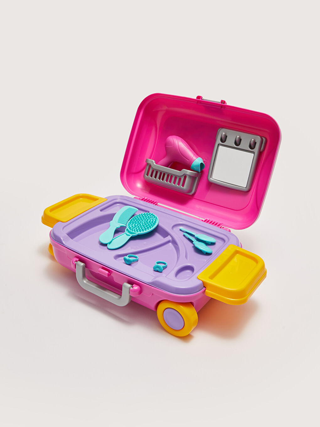 Barbie Çekcekli Bavul Kız Çocuk Kuaför Oyunu Aksesuarlı-2