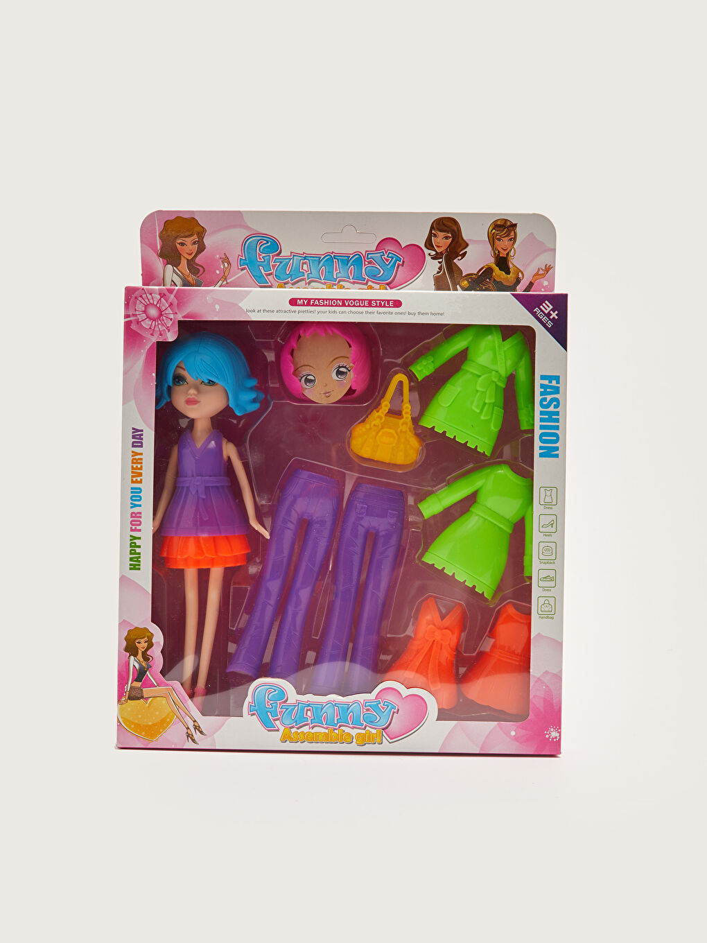 Күлкілі киінетін аксессуарлы қуыршақ-1