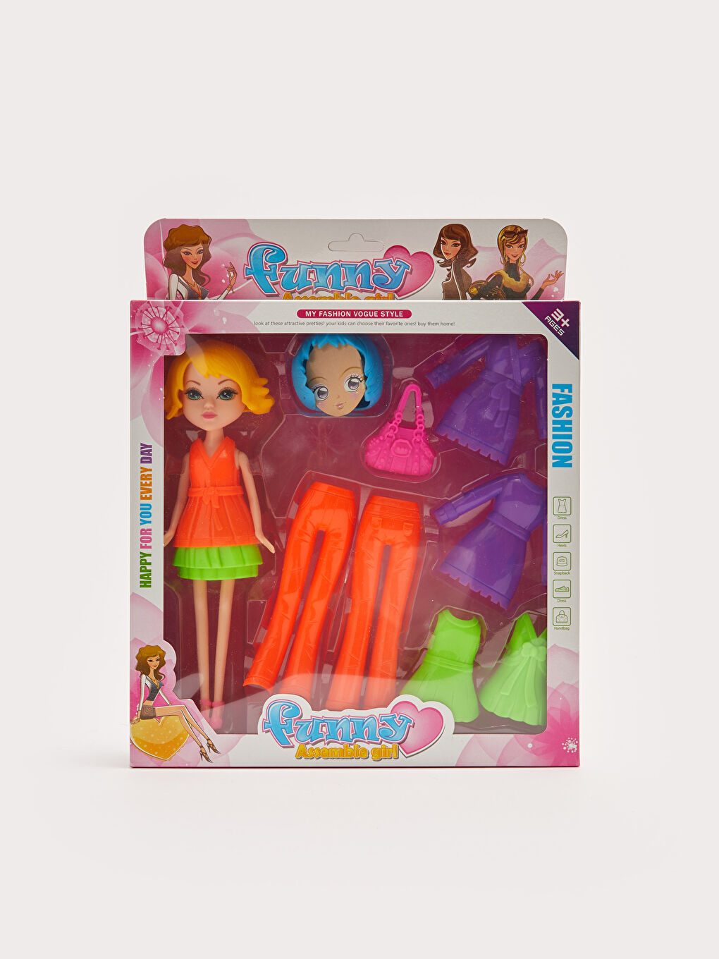 Күлкілі киінетін аксессуарлы қуыршақ-2