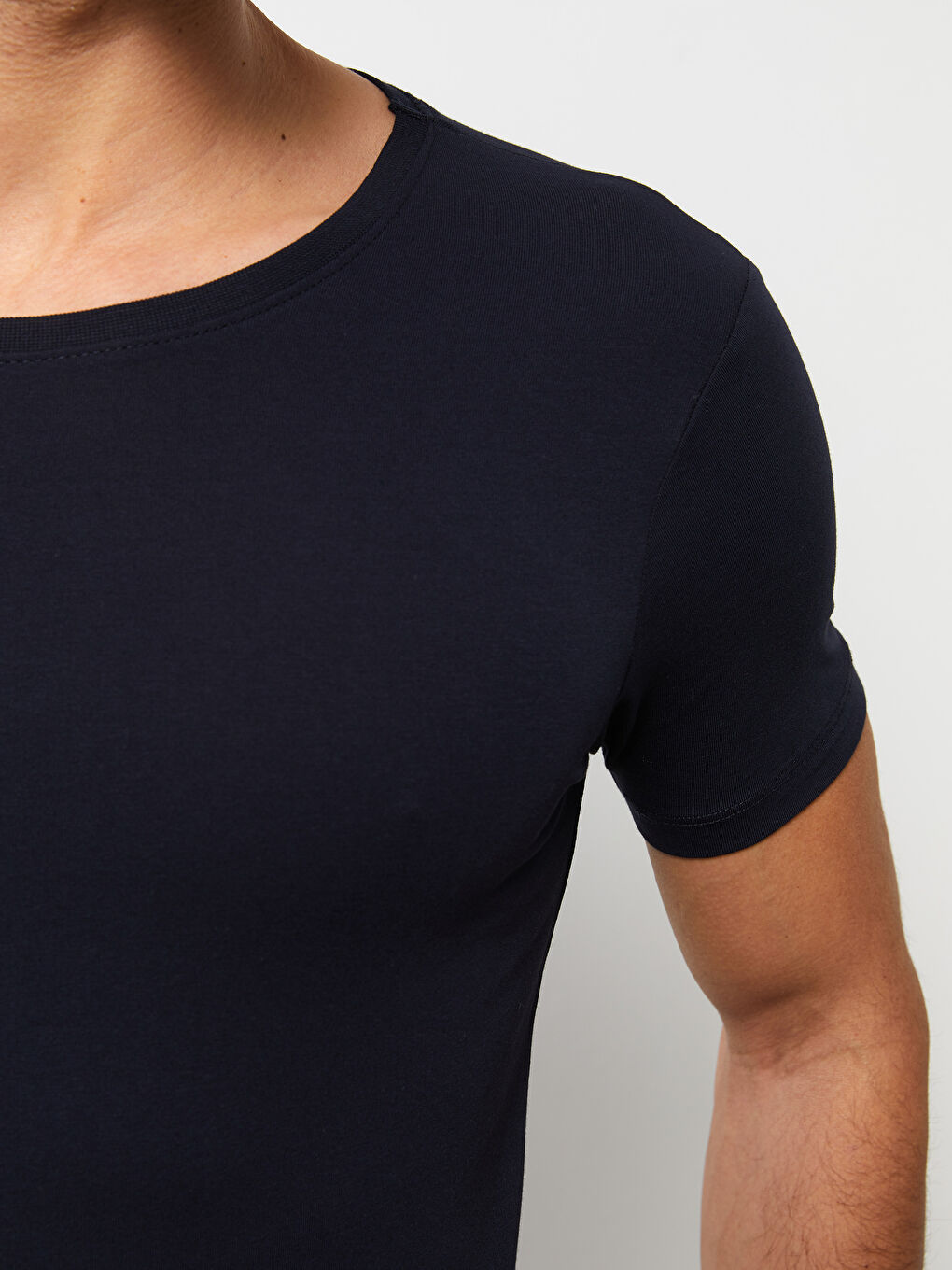 Crew Neck Short Sleeve Men's Vest-4