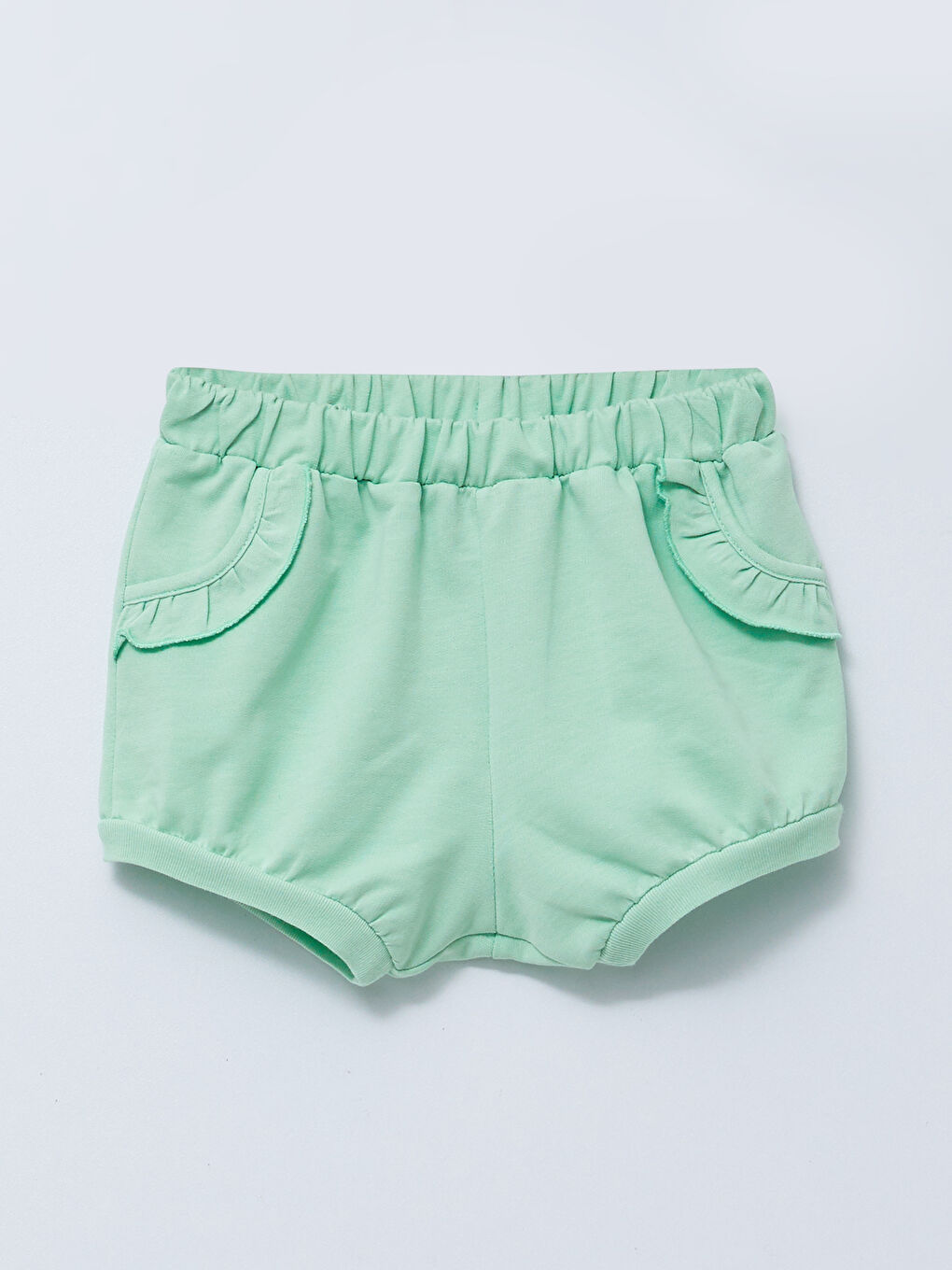 تي شيرت بناتي قطن بأكمام قصيرة ورقبة دائرية وطبعة ميني ماوس وشورت طقم قطعتين-2