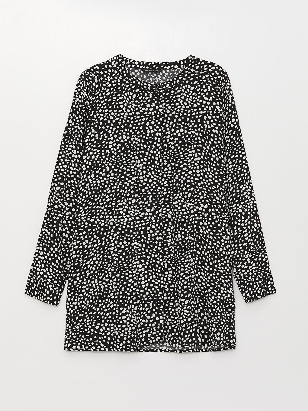 Crew Neck Patterned Long Sleeve Women's Tunic