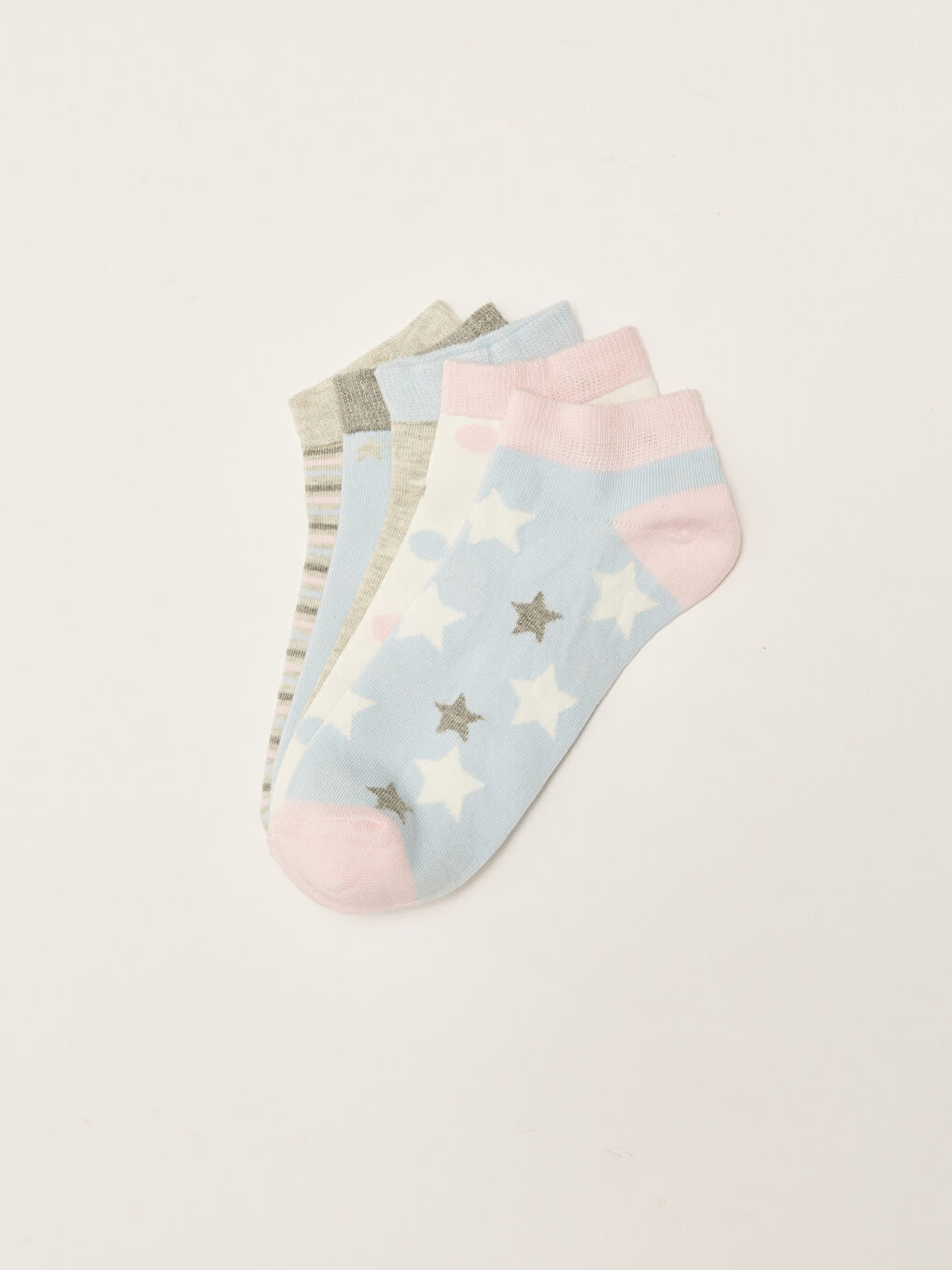 LCW DREAM Chaussettes d'entraînement à motifs pour Femmes Lot de 5 pièces -S22715Z8-FUX