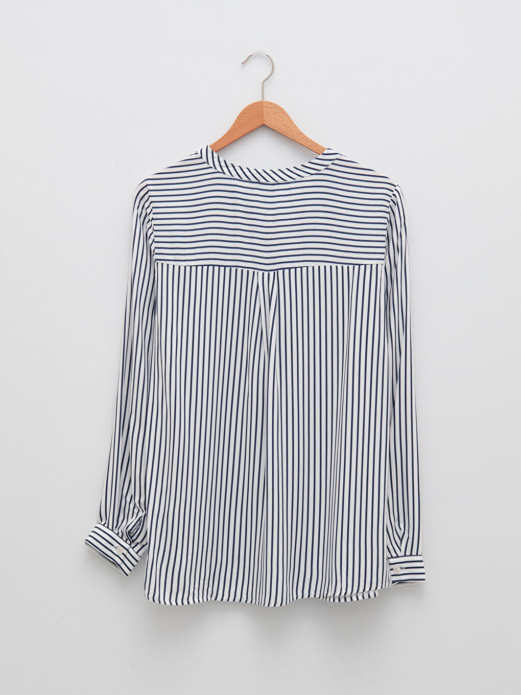 Bluza sa rolkom, prugasta, dugi rukav, viskoza, za žene-6