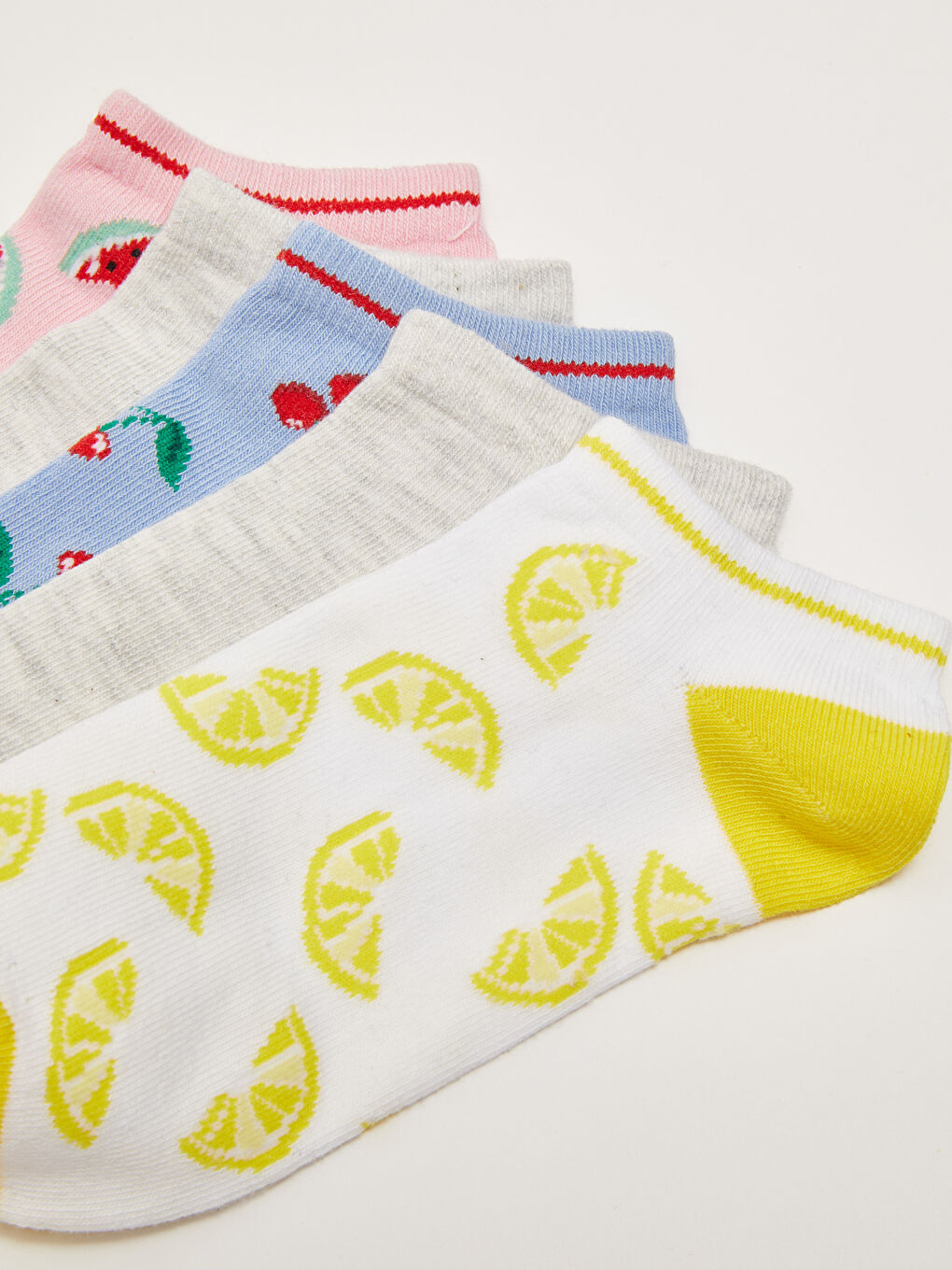 Комплект из 5 пар женских носков с принтом-2