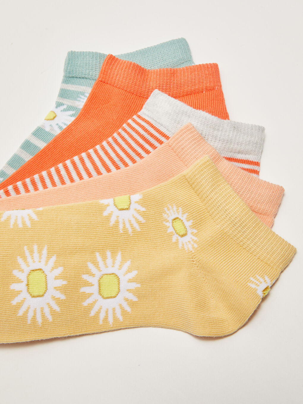Patterned Women's Trainer Socks 5 Pack-2