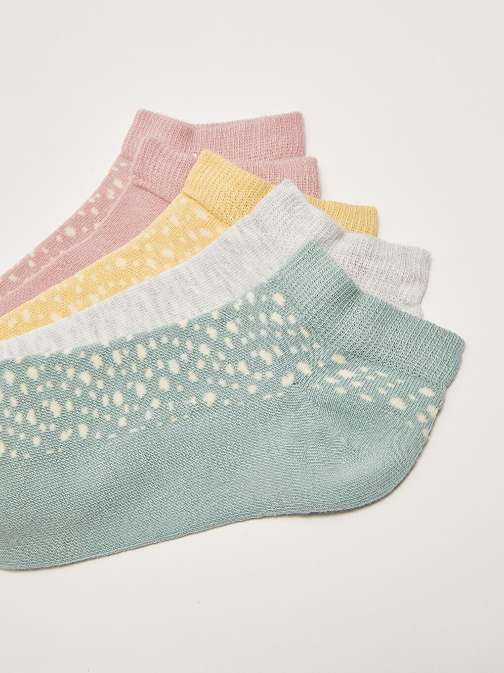 Женские узорчатые короткие носки - комплект из 5 штук-2