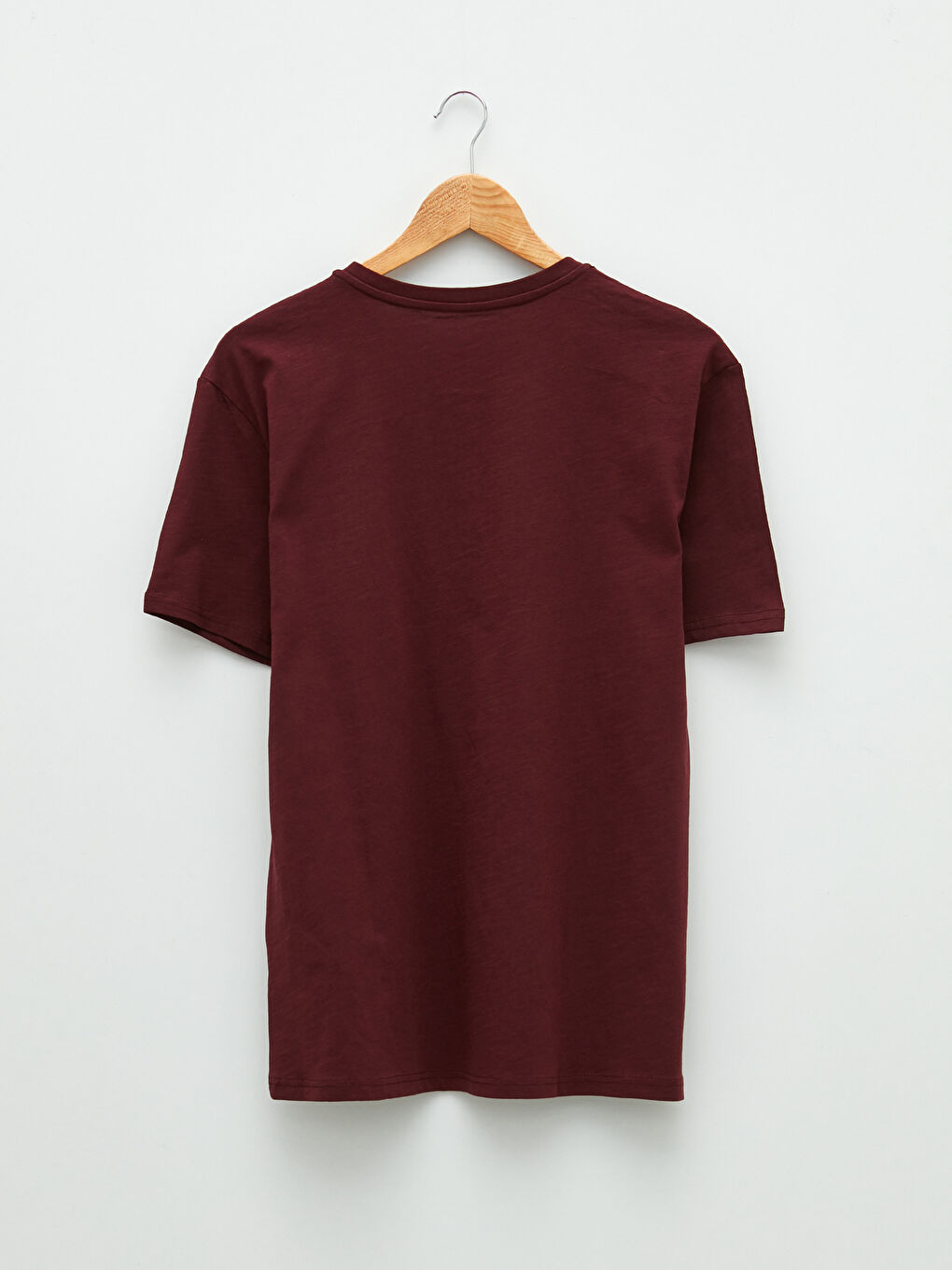 Мужская хлопковая майка с круглым вырезом и коротким рукавом-1