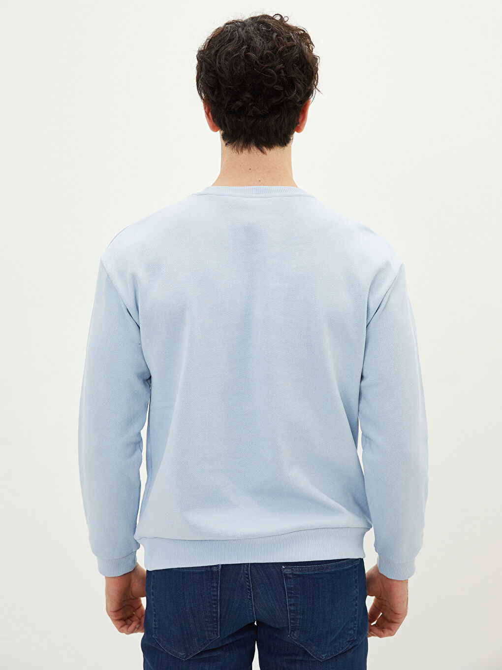 Crew Neck Long Sleeve Printed Men's Sweatshirt-4