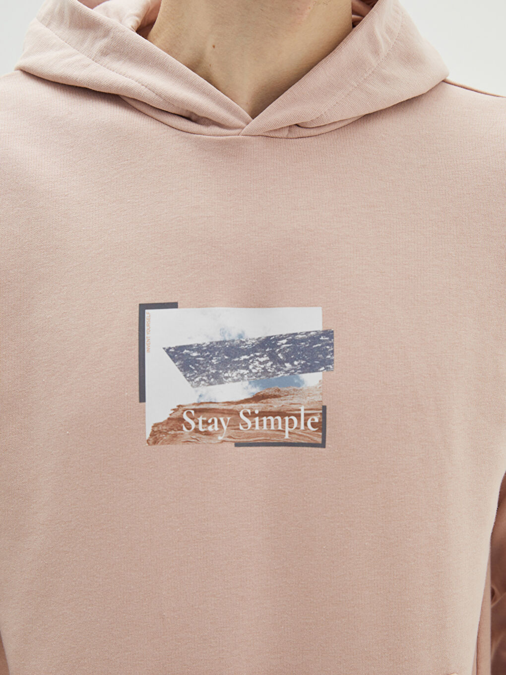 Мужское худи с длинным рукавом и принтом-3