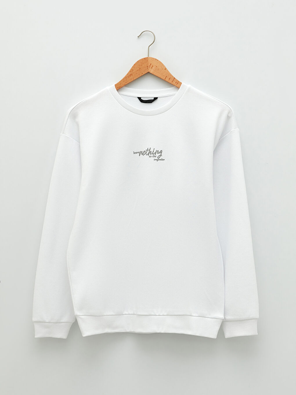 Sweat-shirt imprimé à manches longues et col rond pour hommes-5