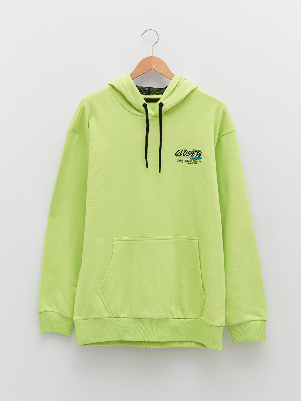 هودي مطبوع كم طويل للرجال-5